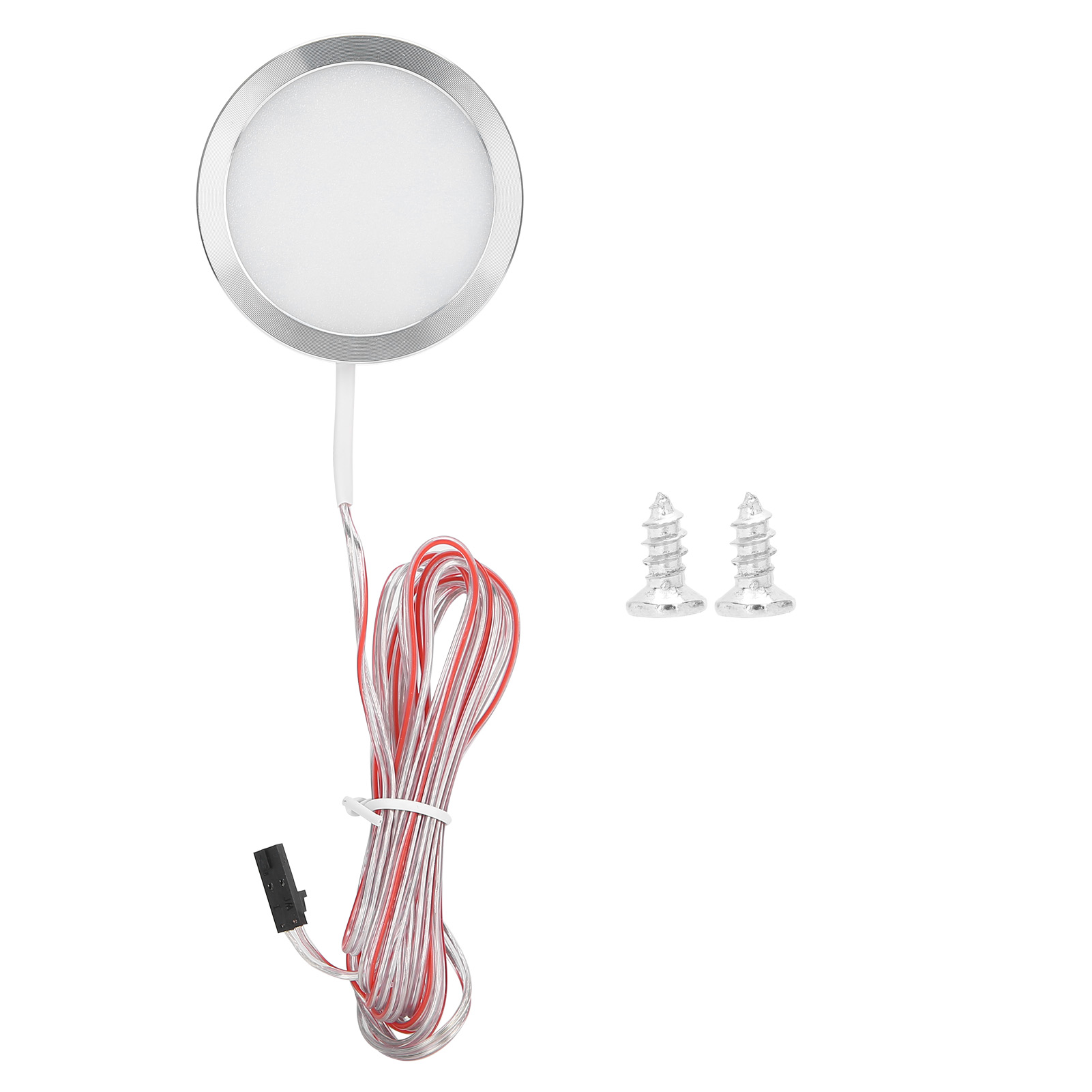 Toivize Runde 6 Cm Led-möbelleuchte Aus Silbernem Aluminium Mit Bewegungssensor Und Türbeleuchtung Für Die Innenbeleuchtung In Schränken, Ankleidezimmern Und Küchen