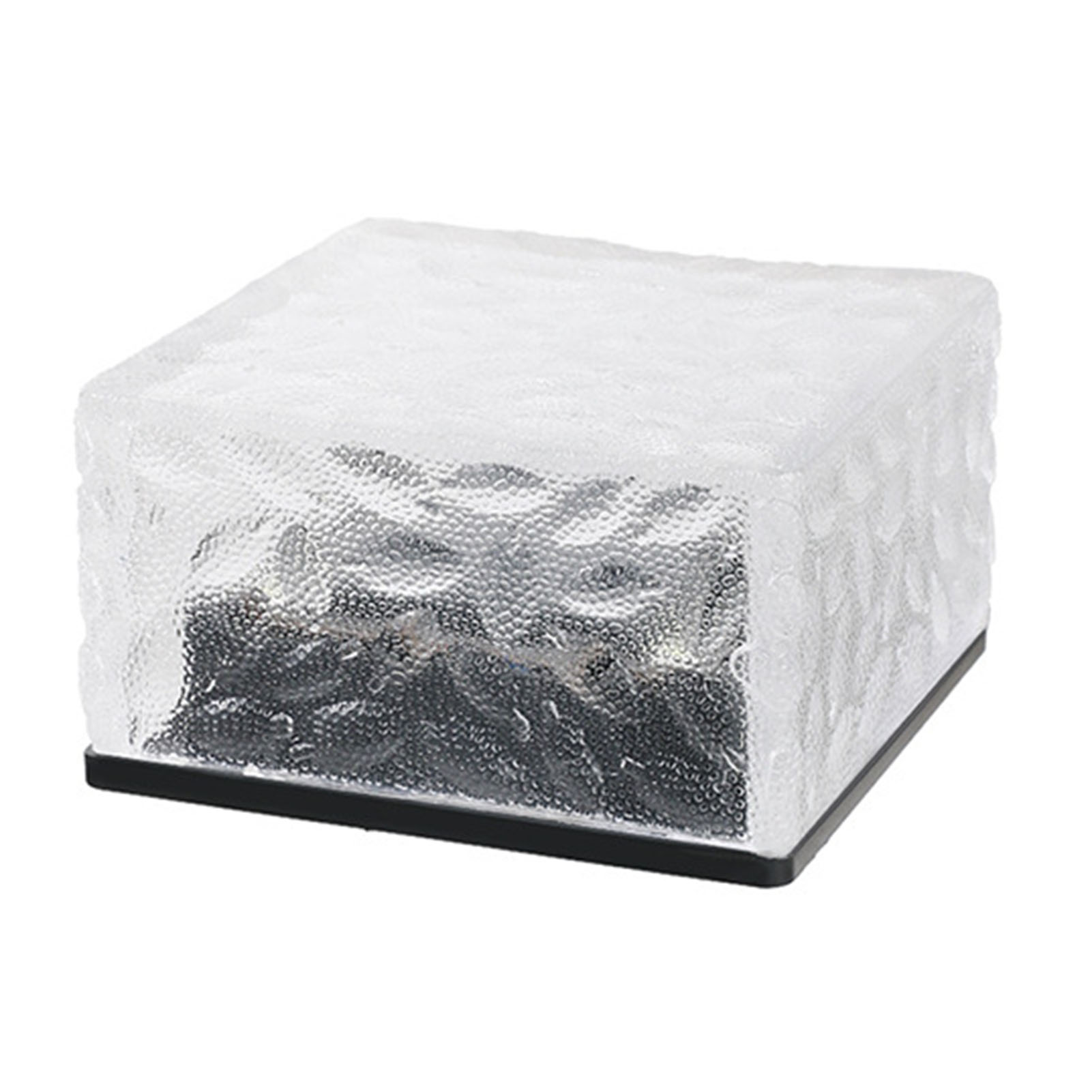 Toivize Ice Einbau-solarstrahler 6,7 Cm, Warmweißes Led-licht, Ip65 Wasserdicht, Kunststoff, Für Garten, Einfahrt, Terrasse, Modernes Design