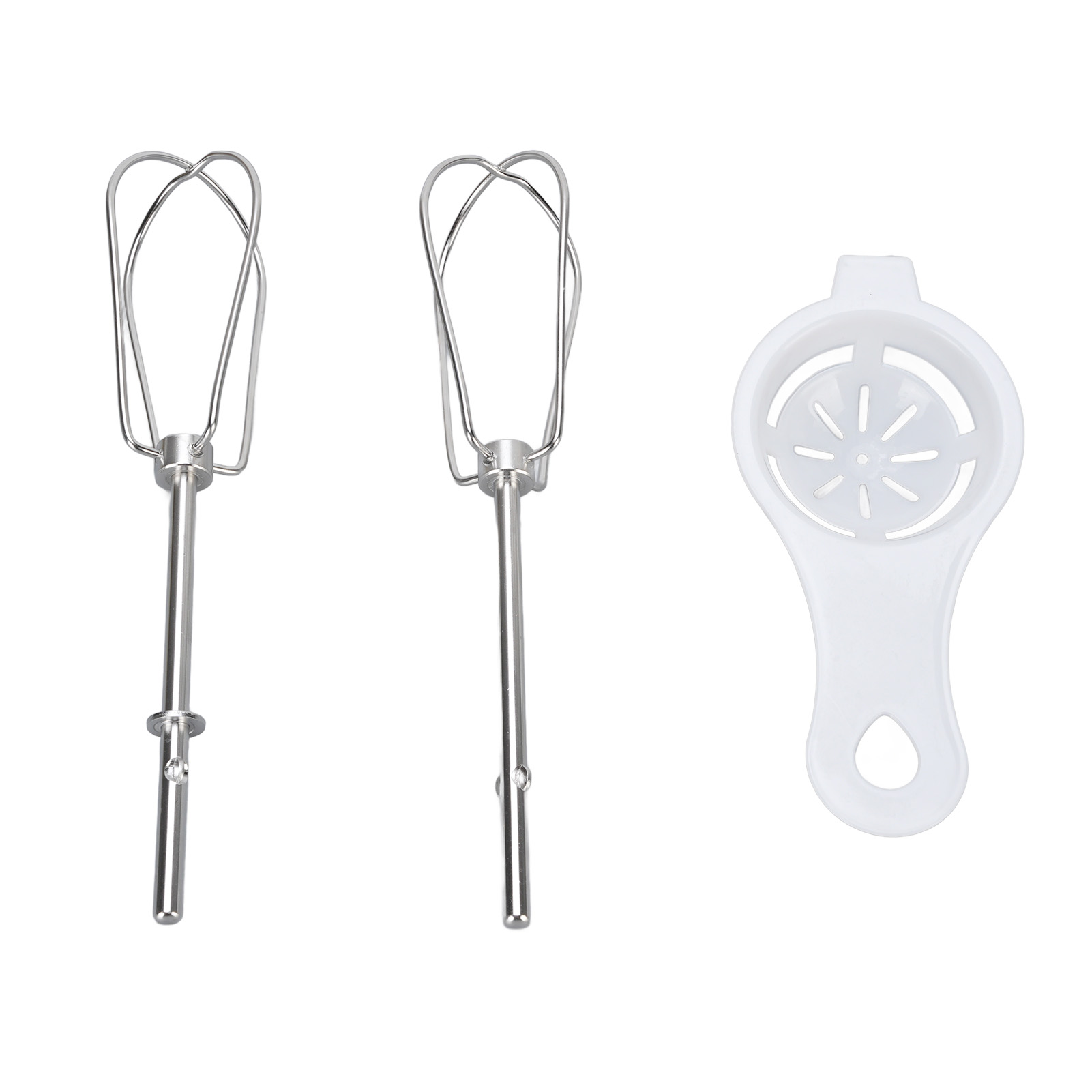Handbesen Aus Edelstahl 304 – 2er-set Mit Eiertrenner – Universelles Zubehör Für Stabmixer