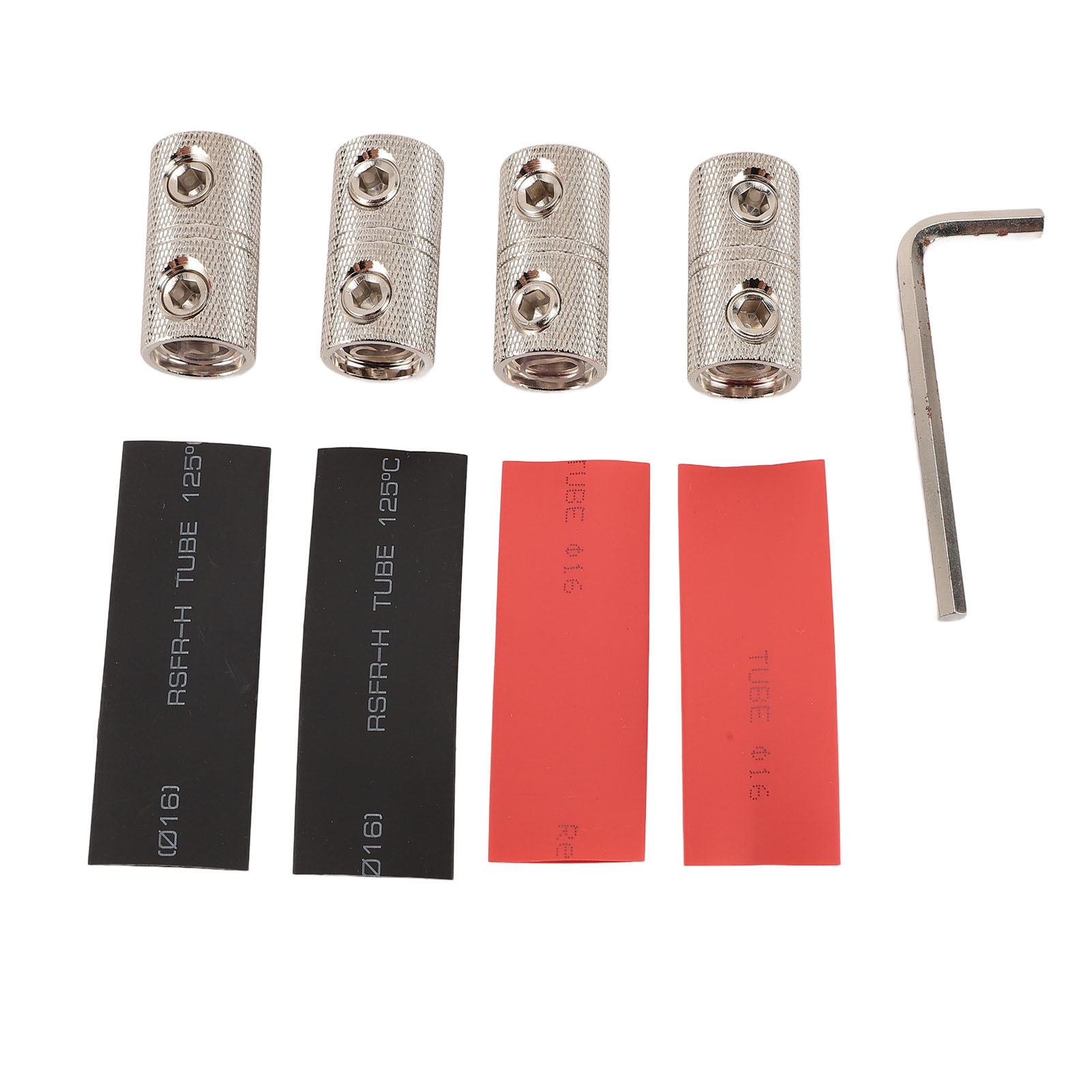 4-teiliger Crimp-elektroverbinder, Isoliertes Messing, Verstärkte Abdichtung, Für Verstärker, Boote, Autos, Werkzeuglos
