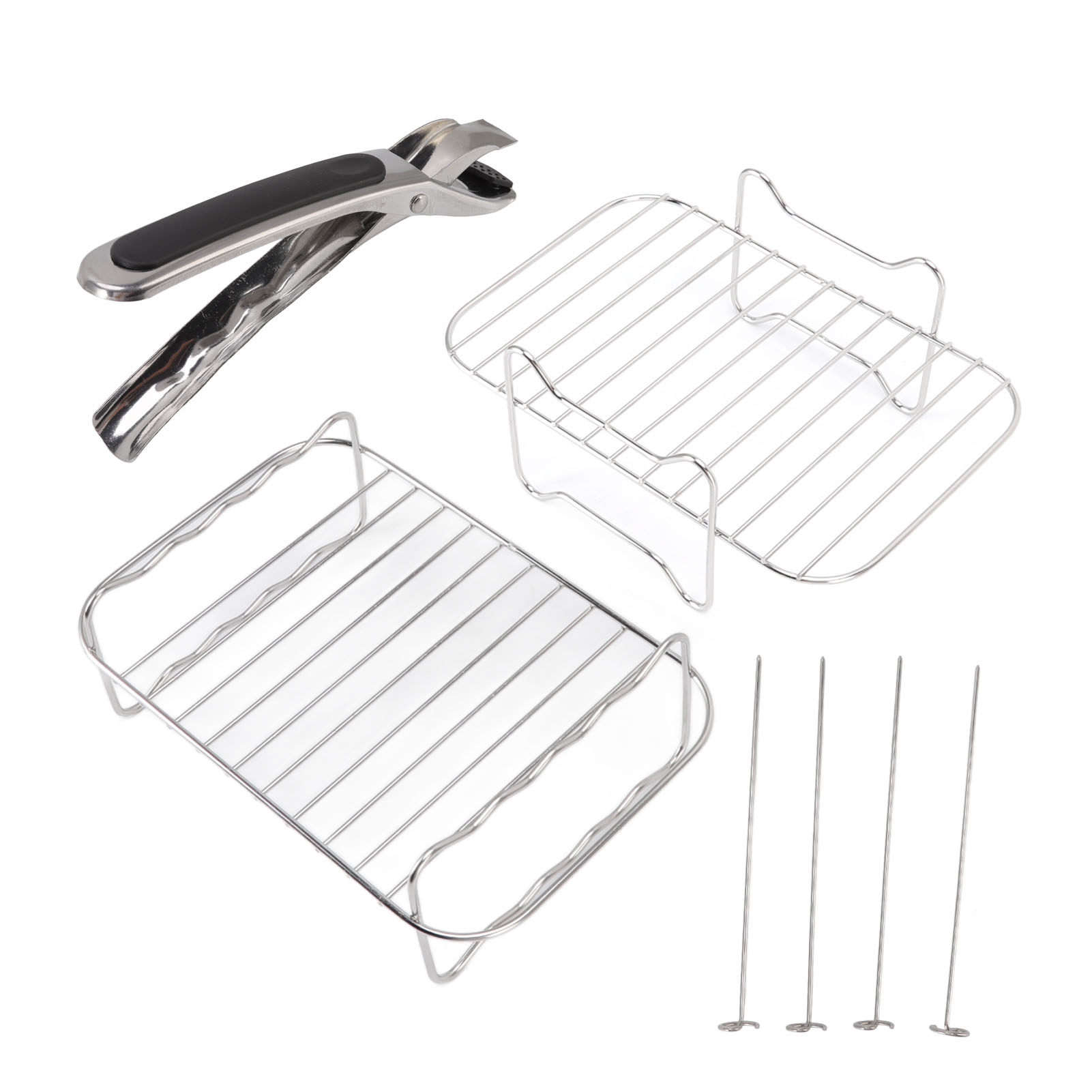 Kochrost Für Ninja Foodi 8qt Doppelkorb-fritteuse Aus Edelstahl Mit Spießen Und Zange