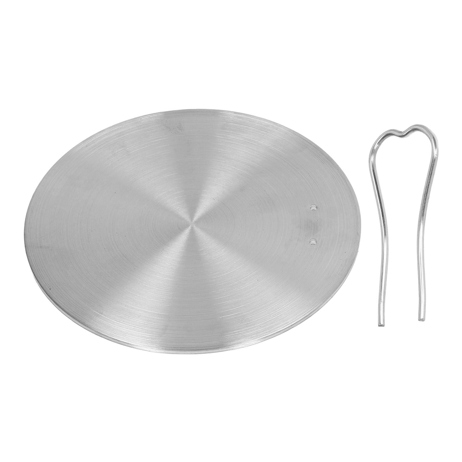 Toivize 15,5 Cm Edelstahl-wärmeverteilerplatte, Geeignet Für Induktion, Gas Und Elektroherde, Mit Griff
