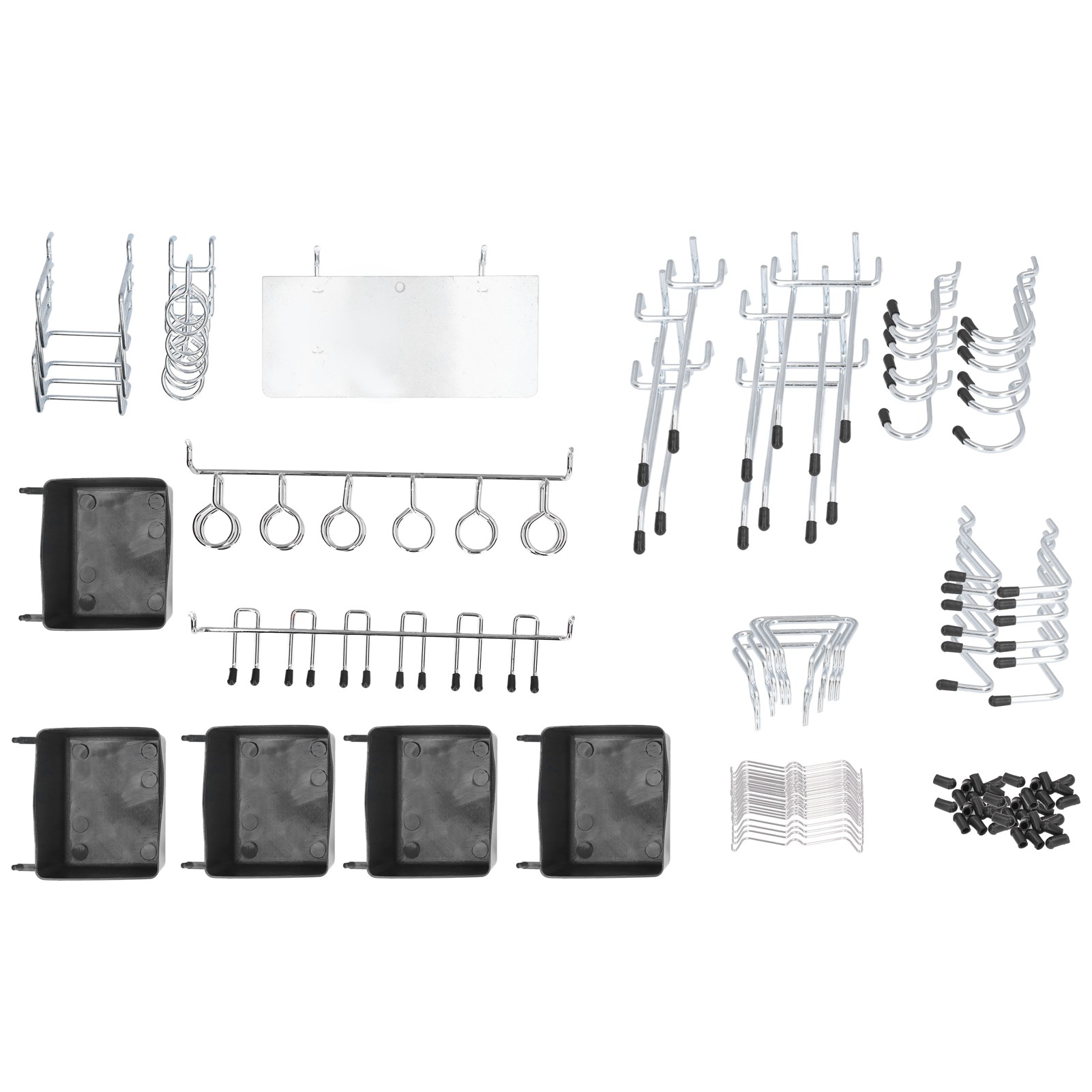 Packung Mit 140 Toivize Lochwandhaken Aus Silbervernickelter Legierung, Passend Für 25-mm-löcher, Für Werkstatt, Garage Und Küche