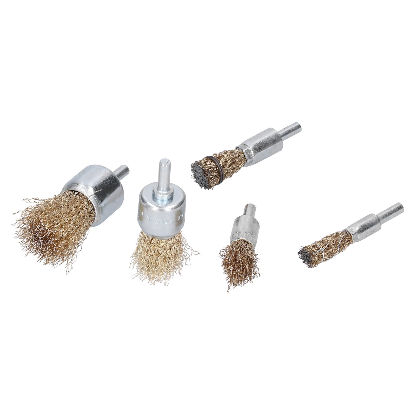 Set Mit 9 Gehärteten Stahldrahtbürsten Für Bohrmaschine Und Schleifmaschine, Zur Rostentfernung, Oberflächenpolitur, Universeller Gewindeschaft