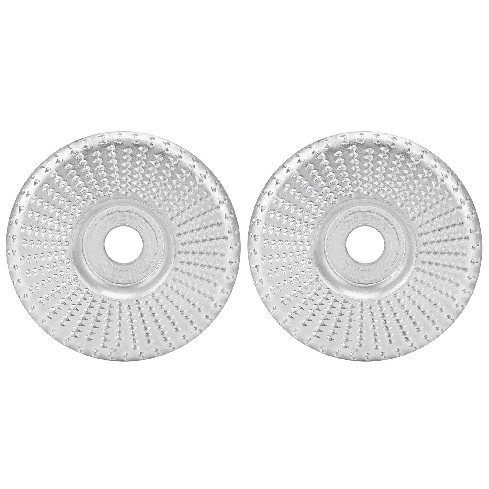 Set Mit 2 Schnitzscheiben Für Winkelschleifer – C45-stahl, 100 Mm, Silberfarben, Scharfe Zähne Für Holz Und Kunststoff