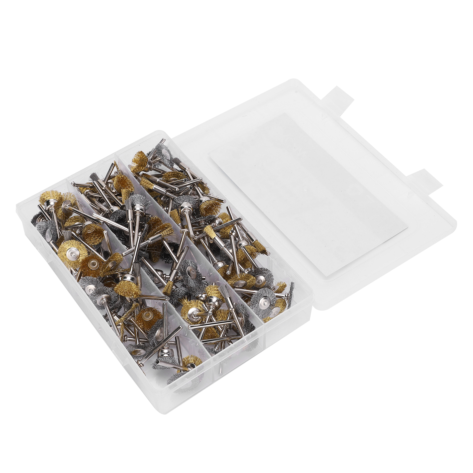 Set Mit 138 Messing-/stahl-rotationsbürsten Für Dremel – Rostentfernung, Metallpolitur, 3,2 Mm Schaft