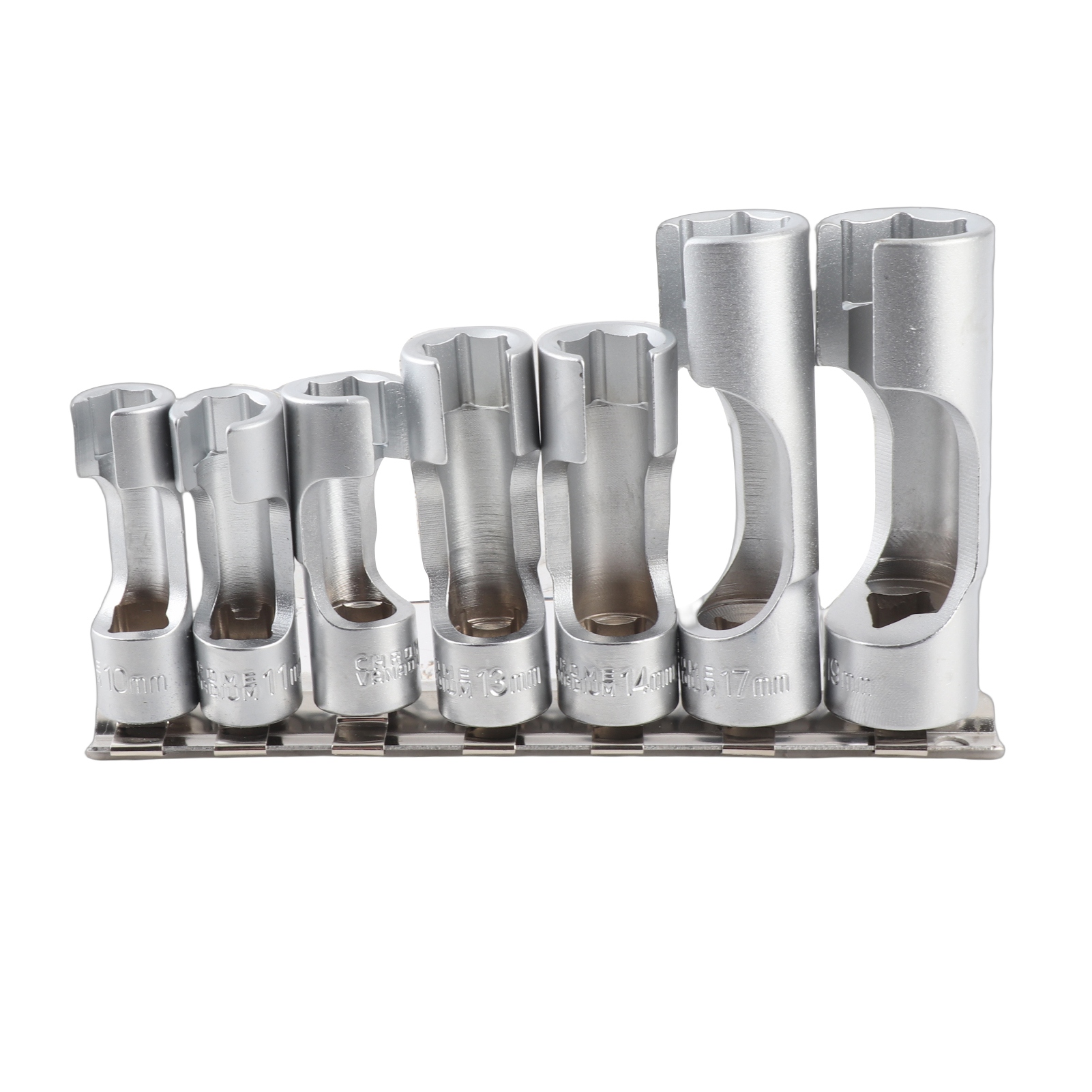 Satz Mit 7 O2-sensor-steckschlüsseln – Verchromt – 10–19 Mm – 3/8"- Und 1/2"-antrieb – Hochfeste Legierung Für Fahrzeuge