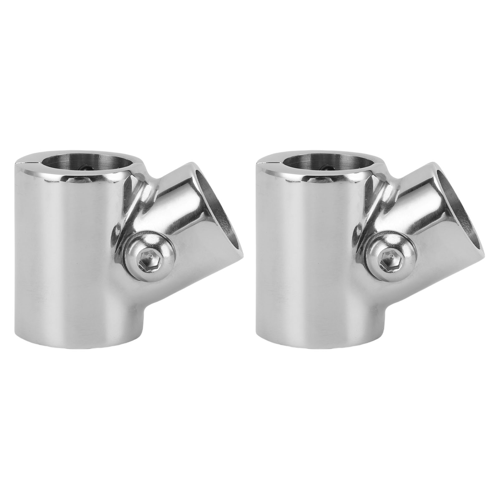 Toivize 60° T-stück, Edelstahl 316, Poliert, 25,4 Mm Für Bootsreling, 2 Stück