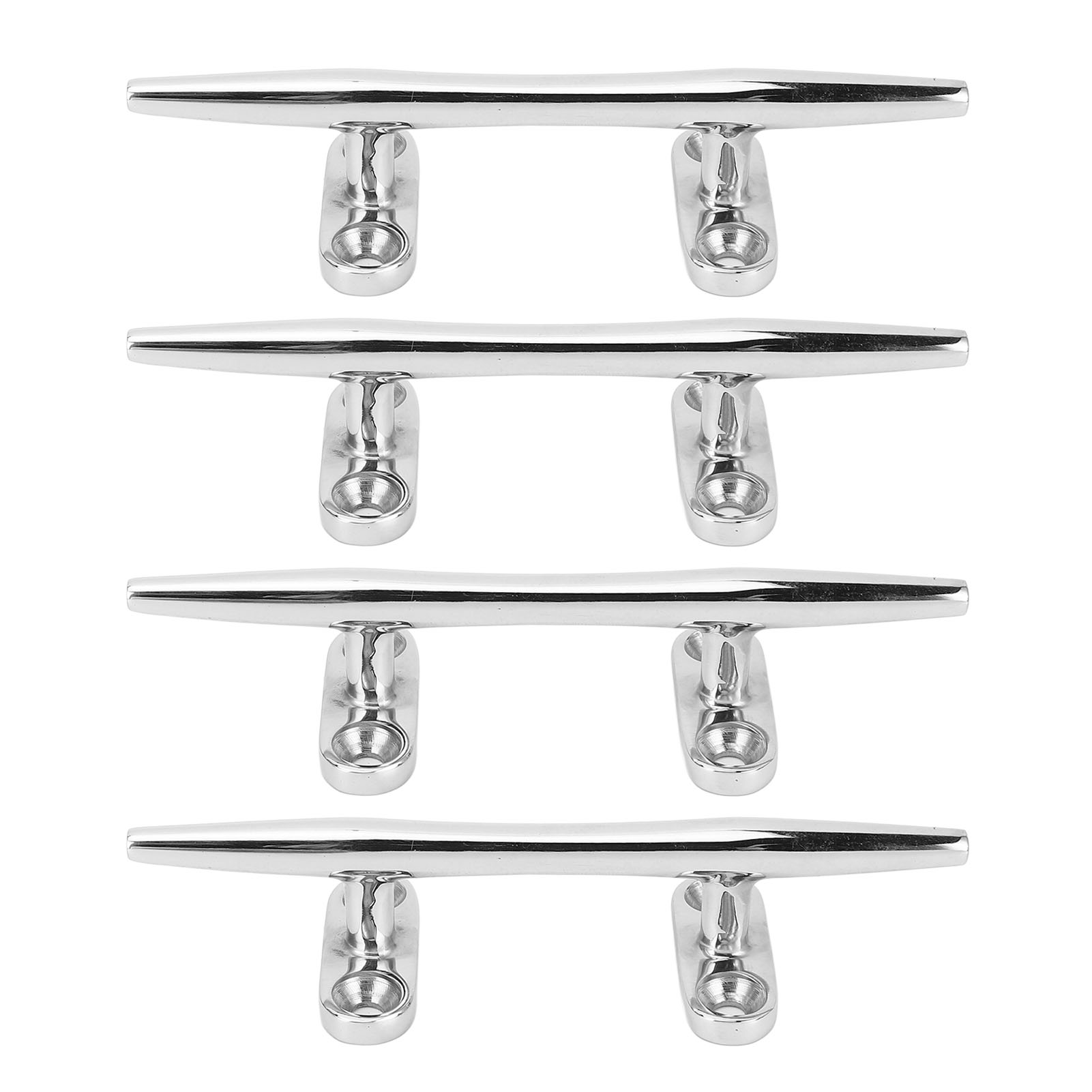 Set Mit 4 Festmacherklampen Aus Edelstahl 316, 12,7 Cm, Polierte Oberfläche, Für Boote, Yachten Und Kajaks