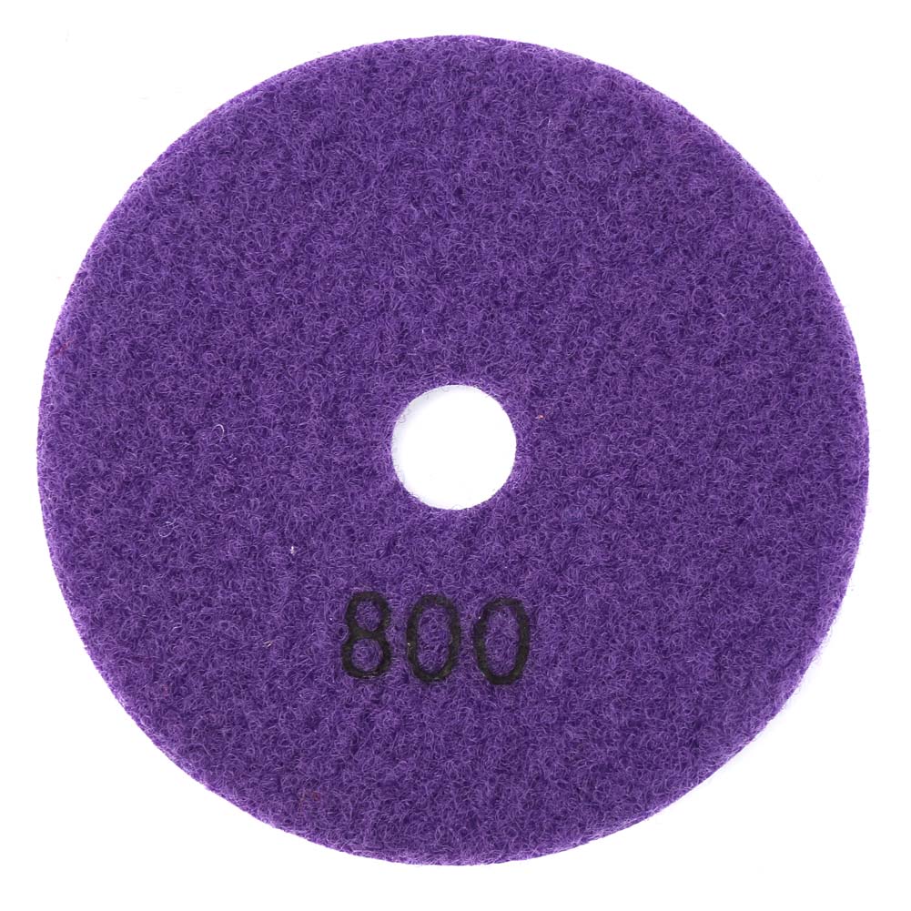 10 Cm Diamantpolierscheibe, Körnung 800, Für Marmor Und Granit – Nassbearbeitung, Glattes Und Glänzendes Finish, Einfache Klettbefestigung