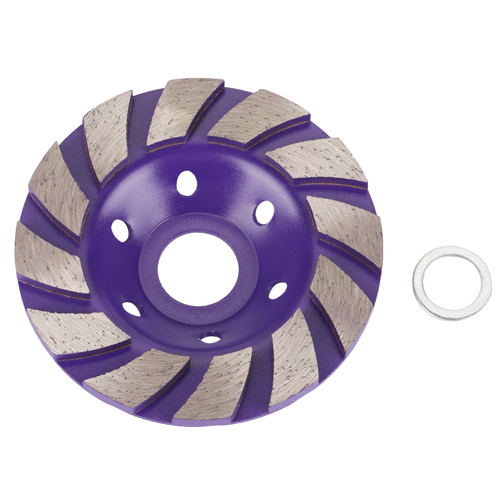 Toivize 100x5mm 6-loch Diamantschleifscheibe Für Marmor, Beton Und Stein, Lila, Körnung 100, Kompatibel Mit Winkelschleifern