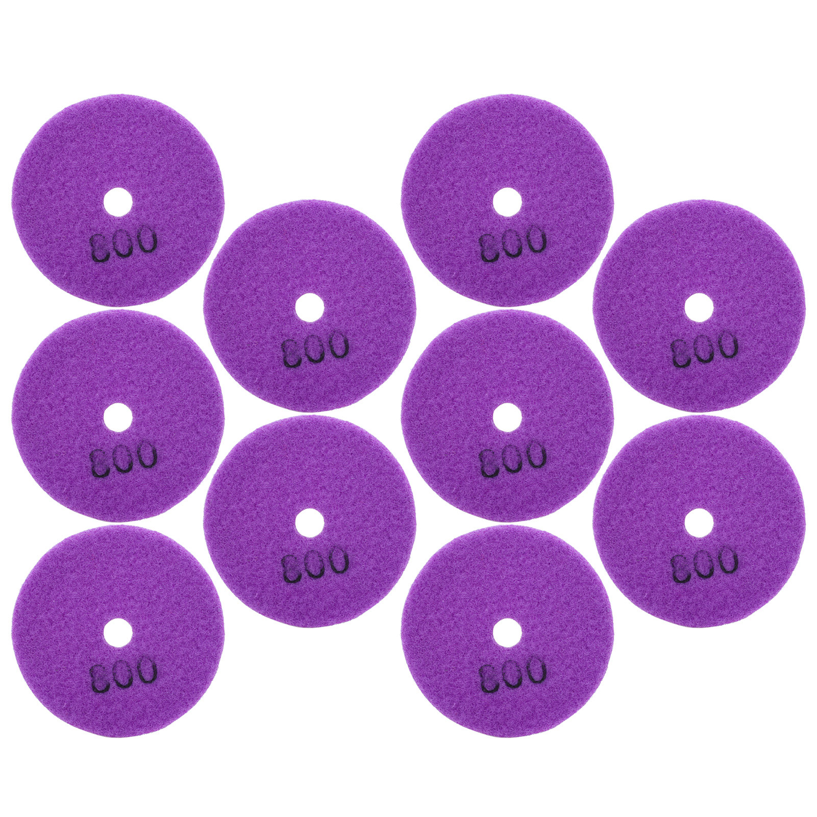 Toivize 80-mm-diamantpolierscheiben, Körnung 800 – 10er-pack, Violettes Harz Für Marmor Und Beton, Nass- Und Trockenanwendung