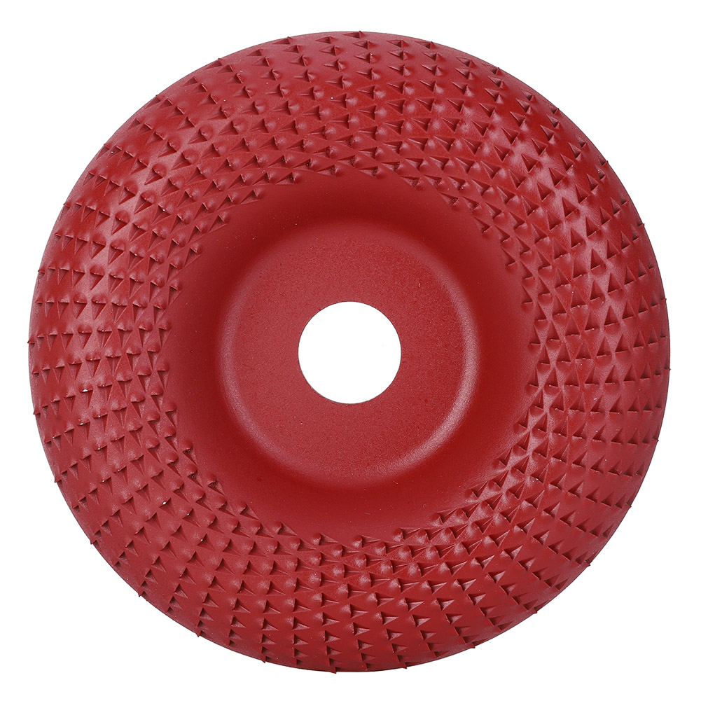 Toivize E1-435 100 Mm Gebogene, Gerillte Stahl-holzformscheibe, Bordeauxrot, Für Winkelschleifer, Präzises Schruppen Und Professionelles Finish