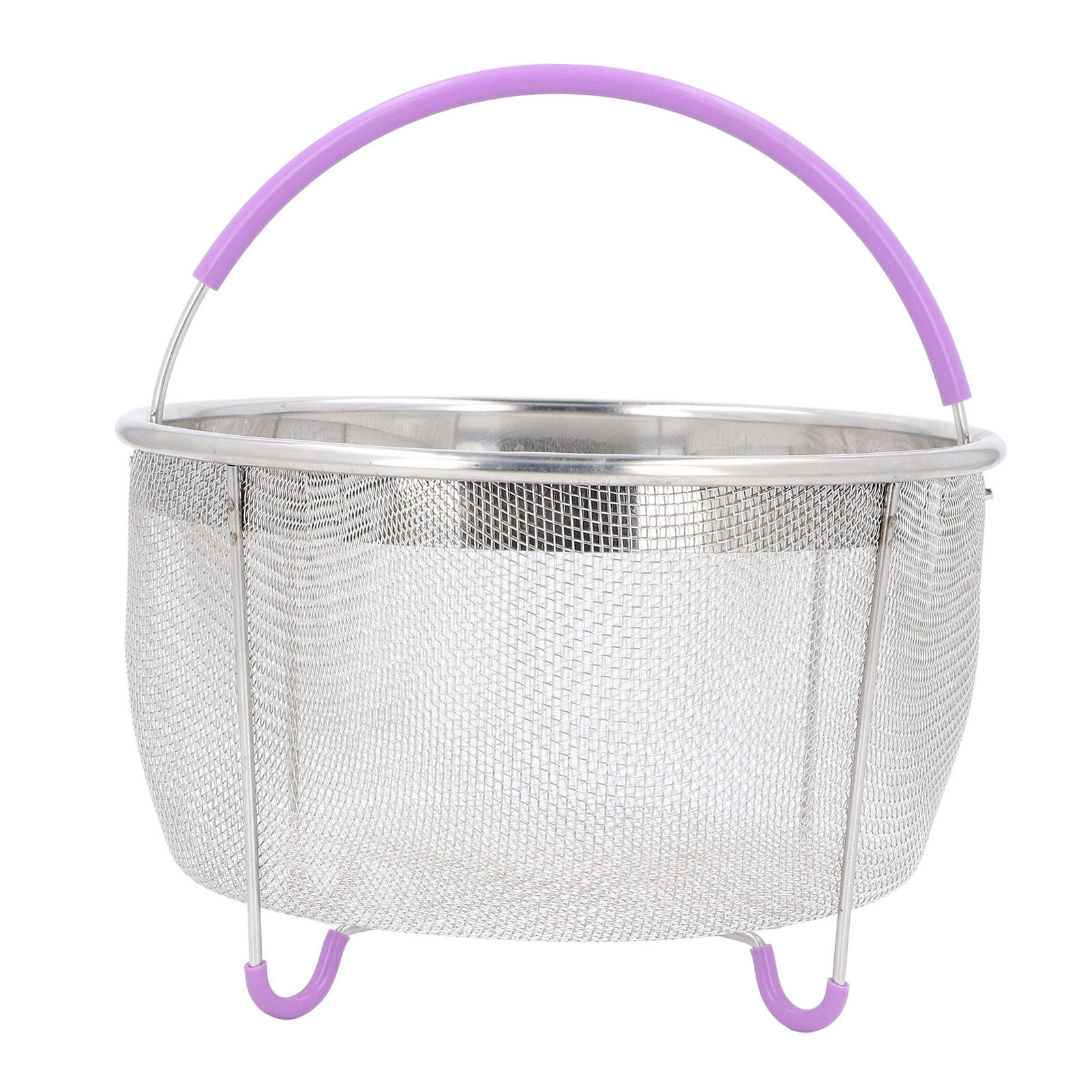 Dampfkorb Aus Edelstahl 304 Für 6-liter-schnellkochtöpfe, Gesundes Kochzubehör Mit Abnehmbarem, Ergonomischem Griff, Langlebig Und Kompatibel Mit Instant Pot