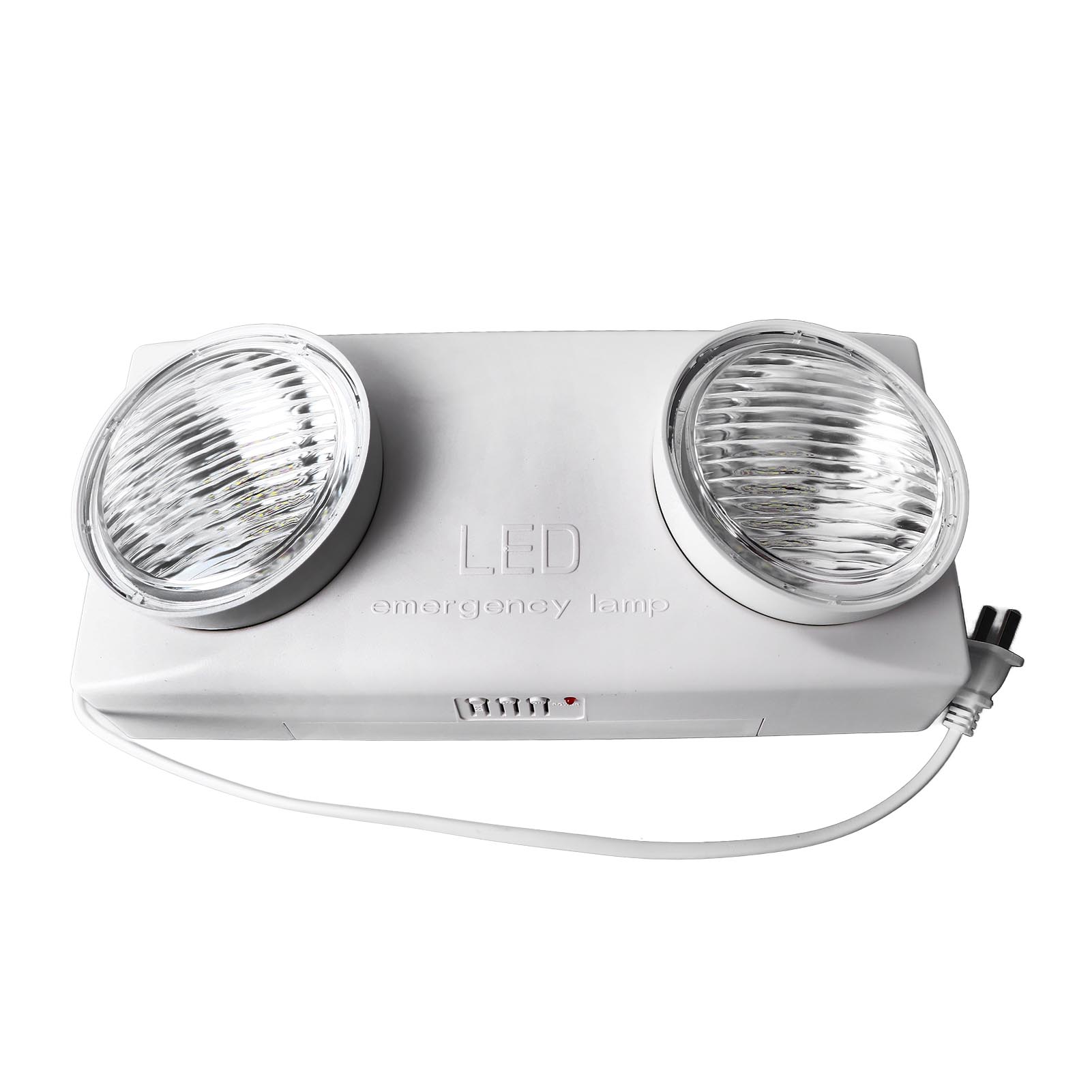 Toivize Led-notbeleuchtung Mit Zwei Leuchtenköpfen, 2 X 3 W, 120 Minuten Akkulaufzeit, Integrierter 1800-mah-akku, Feuerhemmendes Abs, Für Notausgänge