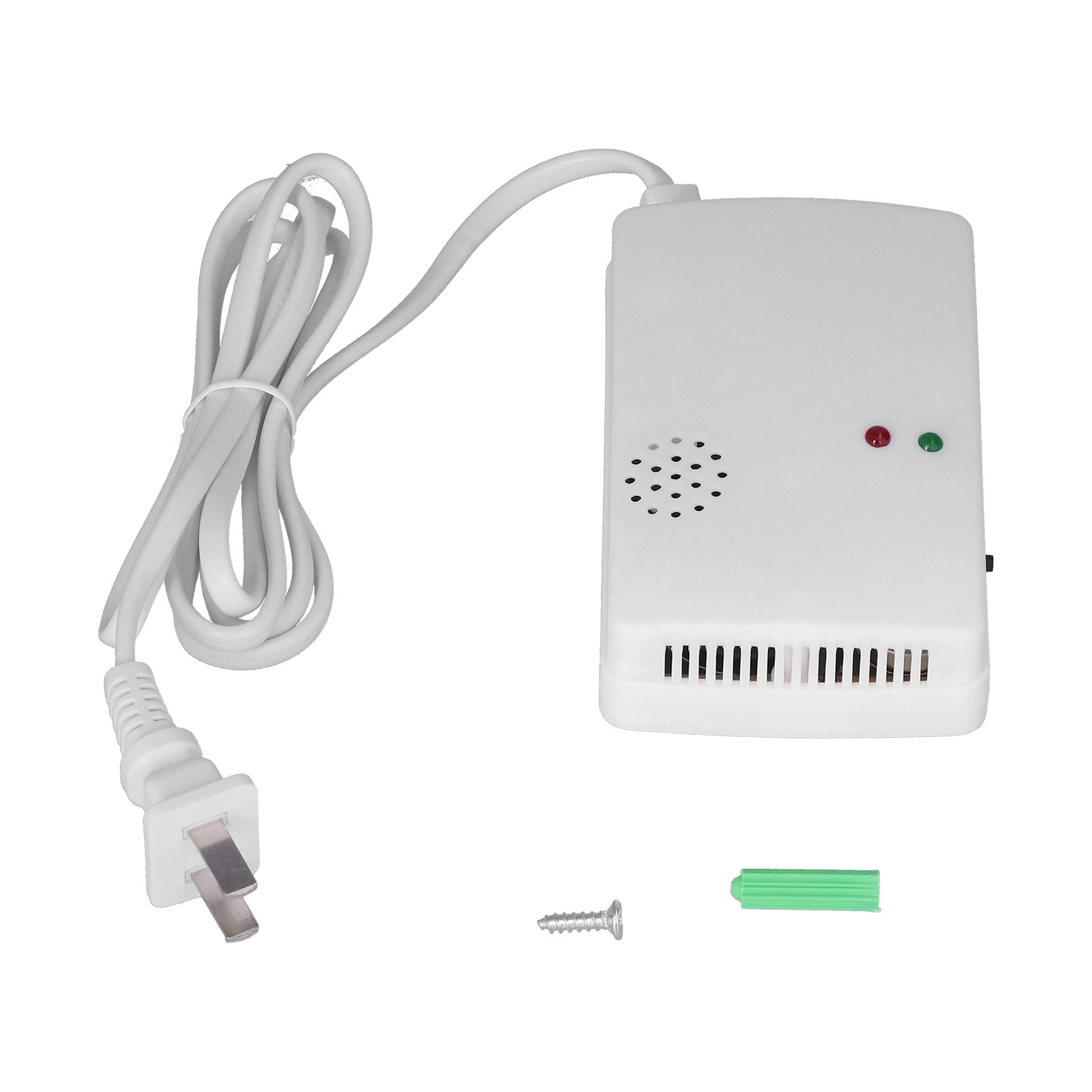 Toivize Abs-gasdetektor 11 X 6,5 Cm Mit Selbsttestalarm Für Die Küche, Zuverlässige Erkennung Von Flüssiggas Und Erdgas, Einfache Und Sichere Wandmontage