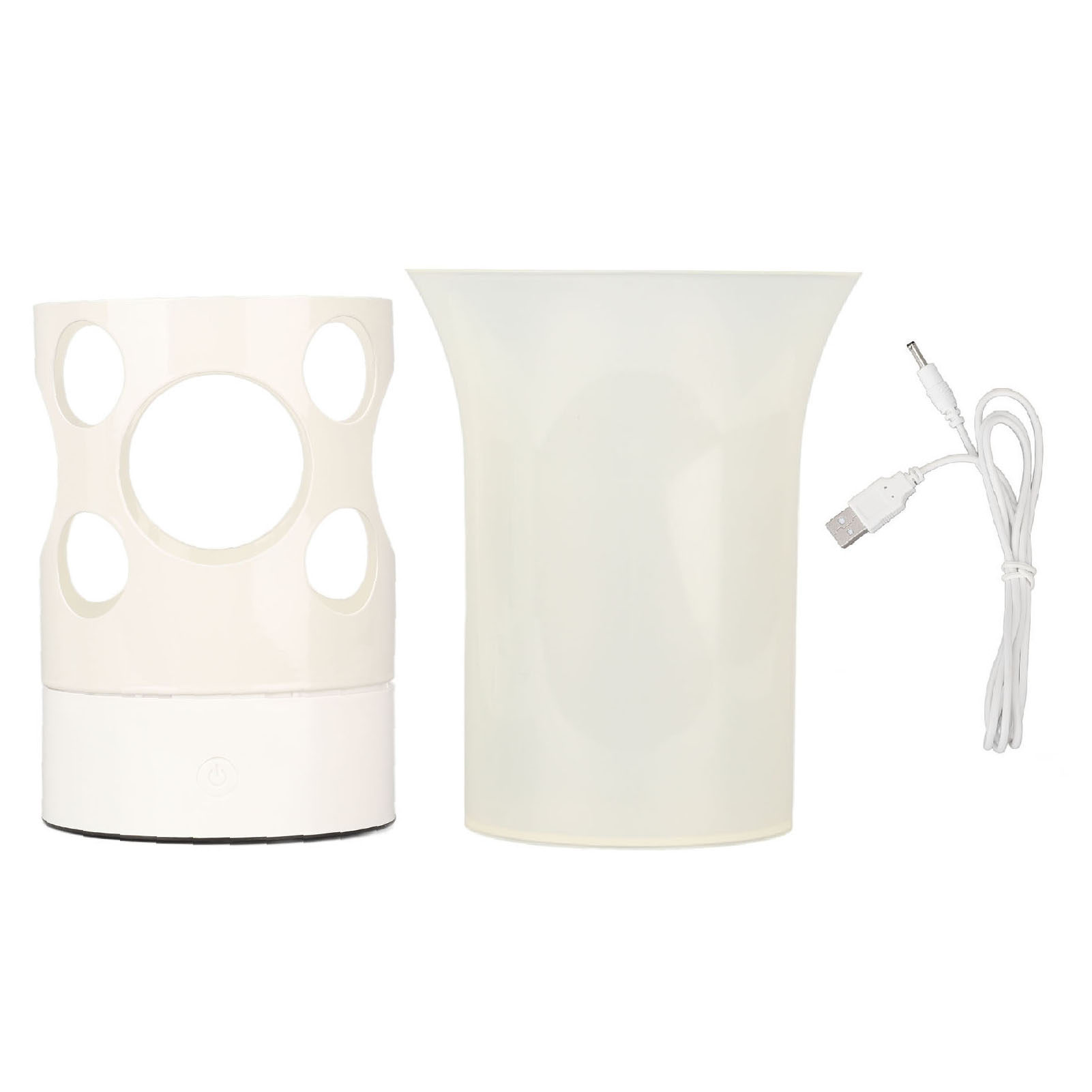 Ortvai Led-vasenlampe, Dekoratives Modell Mit Doppelter Verwendungsmöglichkeit Aus Robustem Pp, Usb-betrieben Für Warmes Ambiente In Innenräumen