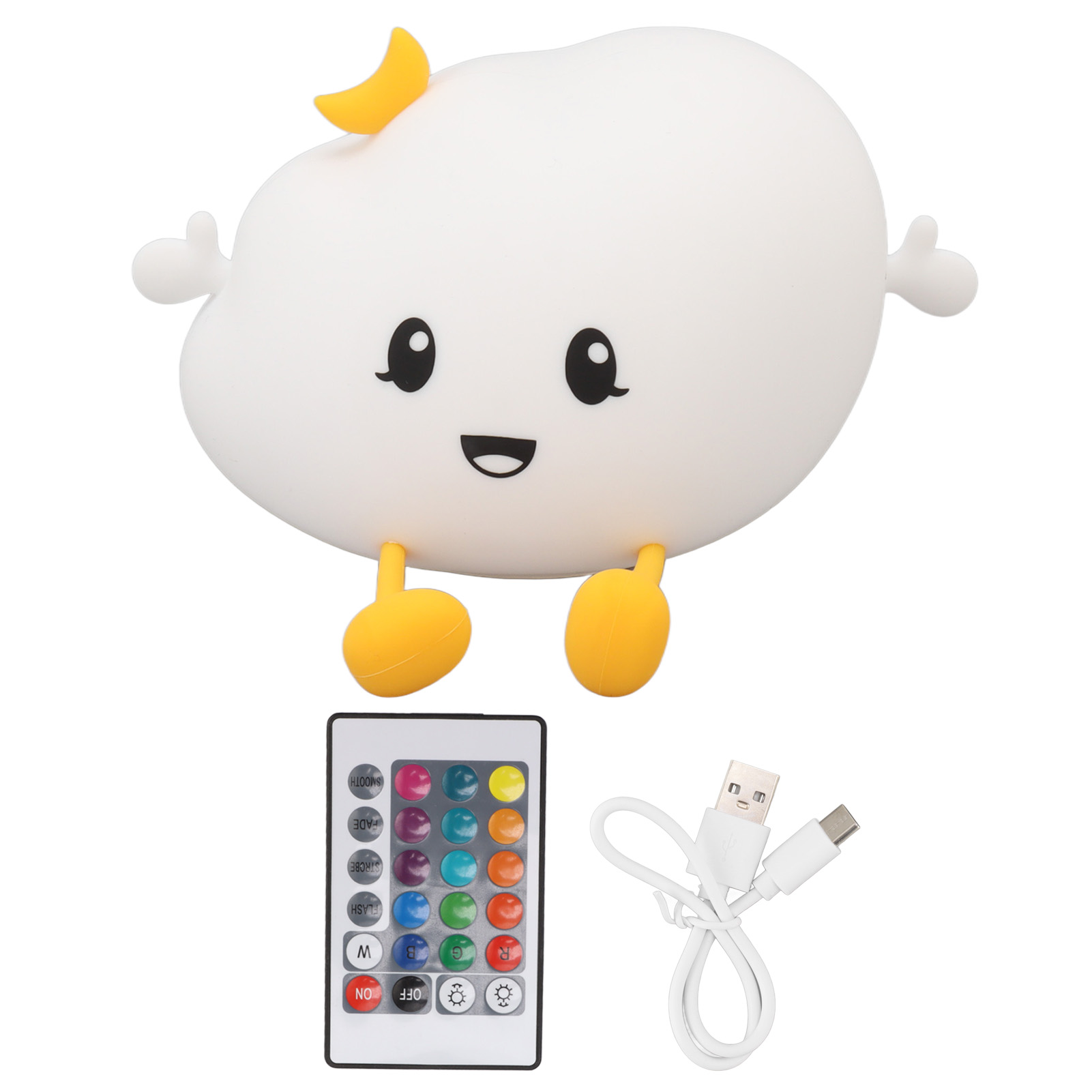 Berührungsempfindliches Led-nachtlicht In Wolkenform Mit Fernbedienung Und Handyhalterung, Beruhigendes, Blendfreies Design, Usb-aufladbar, Ideal Für Schlafzimmer