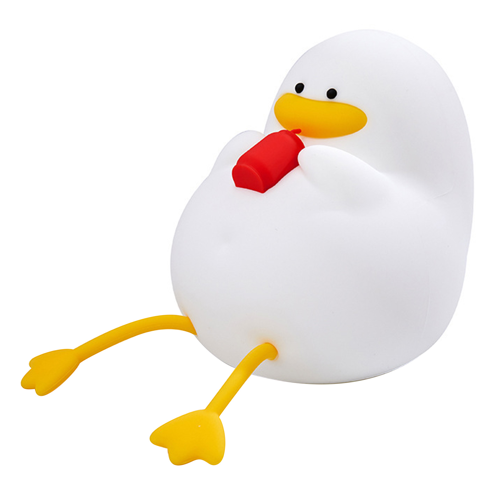 Silikon-enten-nachtlicht, Usb-aufladbar, Smartphone-halterung, Einstellbare Helligkeitsstufen, Sanftes, Modernes Design Fürs Schlafzimmer