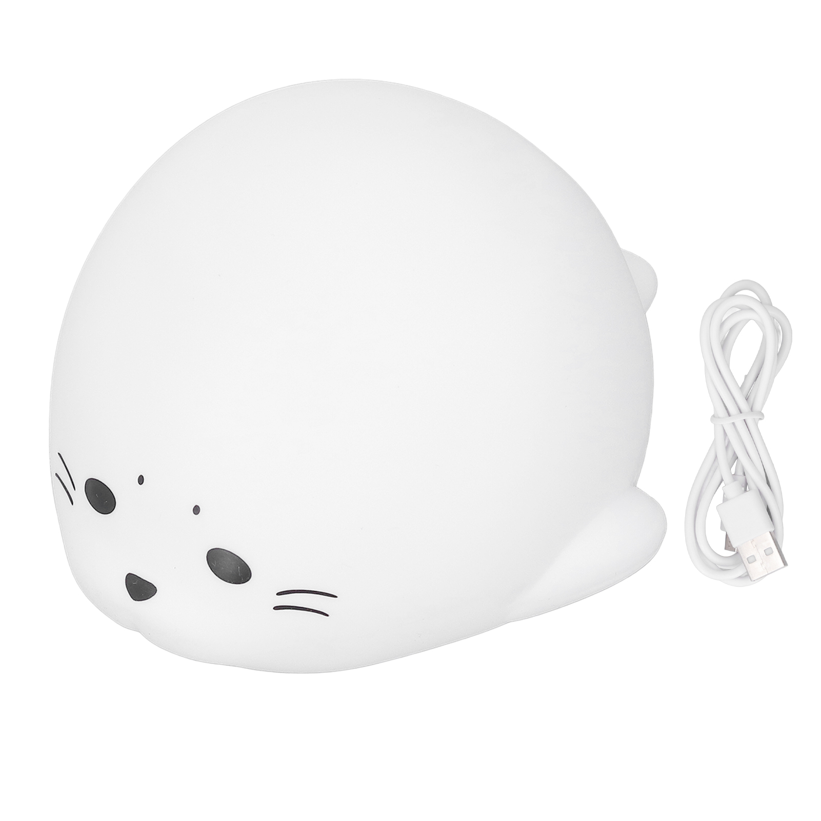 Wiederaufladbare Led-nachtleuchte Mit Silikondichtung, Usb-anschluss, Weiches, Blendfreies Licht, Niedliches Design Für Kinder- Und Erwachsenenzimmer, 500 Mah