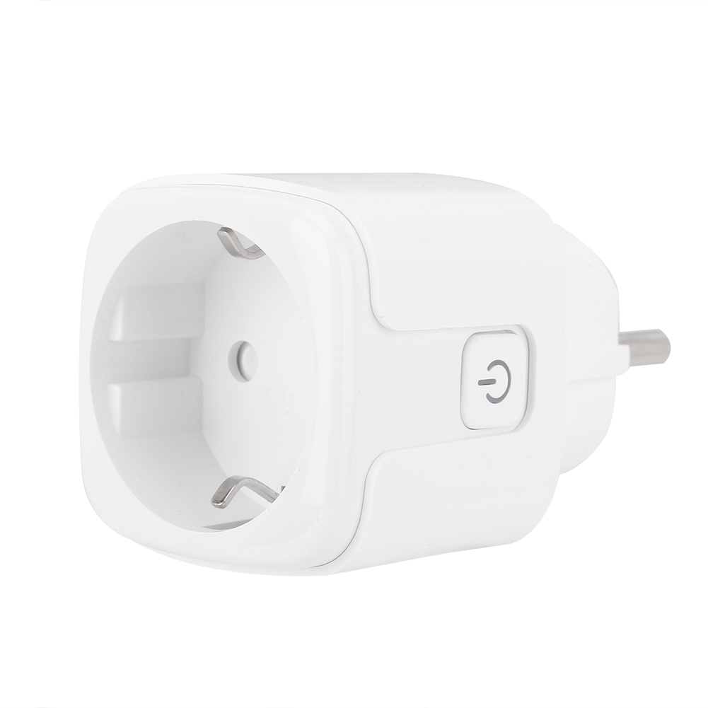 16a Wlan-smart-steckdose – Eu-modell Weiß – Sprachsteuerung Mit Alexa Und Google Assistant, Timer, Feuerhemmendes Abs, Einfache Installation