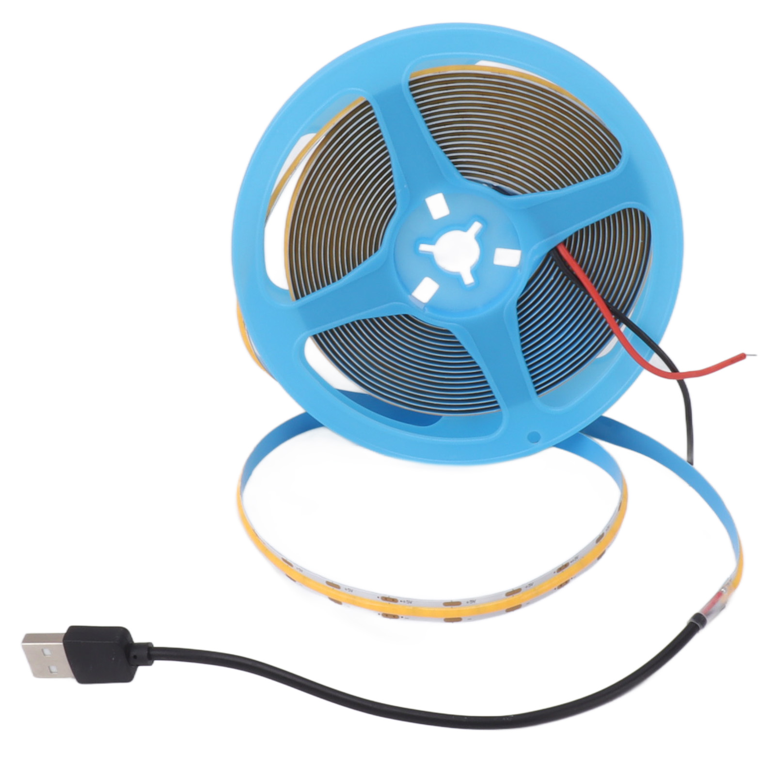 Toivize 5 M Cob-led-streifen, 300 Leds, Kaltweiß 6000 K, Flexibel, Selbstklebend, Für Innen- Und Außenbereich, Schutzart Ip20, 5 V