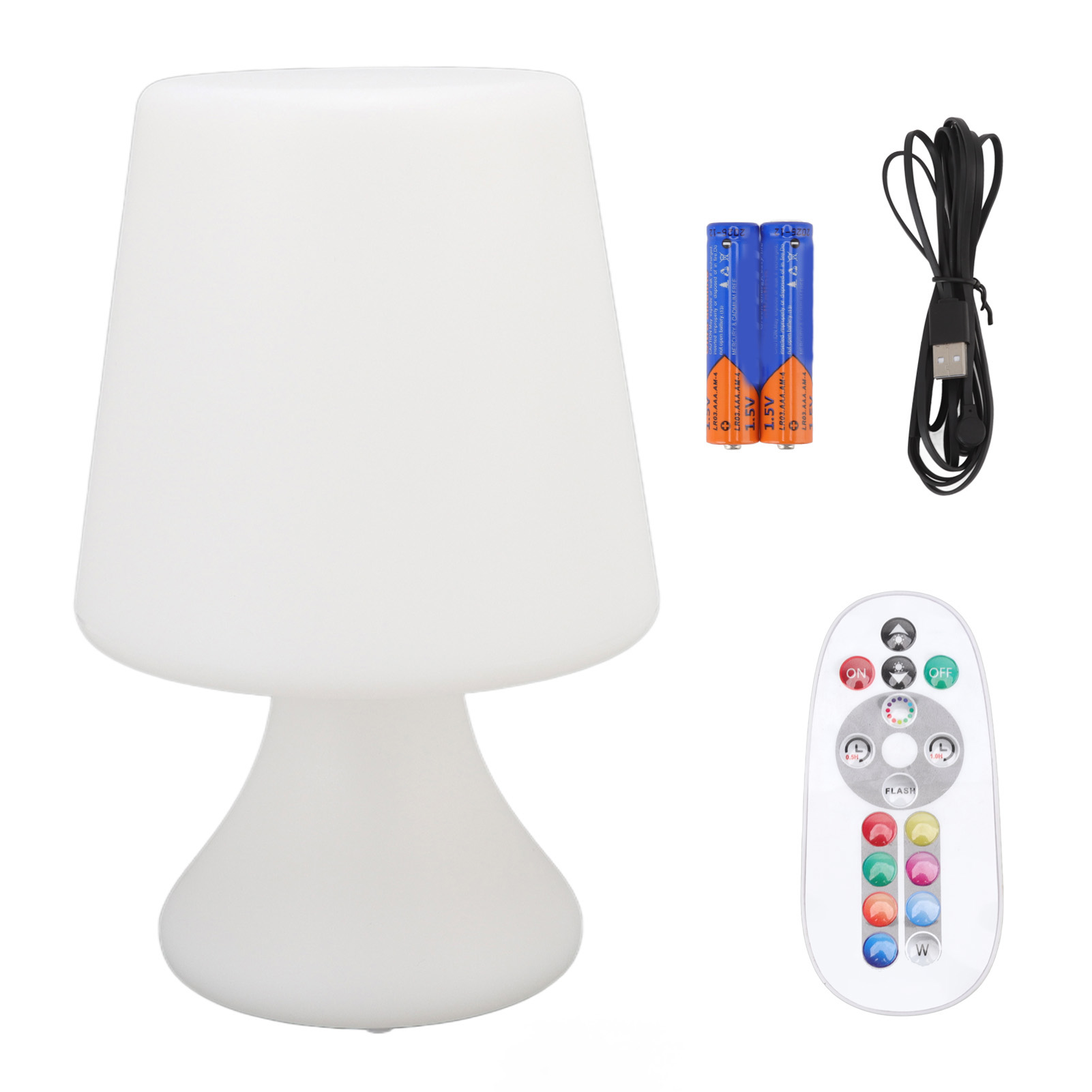 Wiederaufladbare Rgb-magnet-tischleuchte (pe, 80 X 90 Mm) Mit Fernbedienung Und Timer Für Warmes Licht Und Modernes Design Für Den Innenbereich