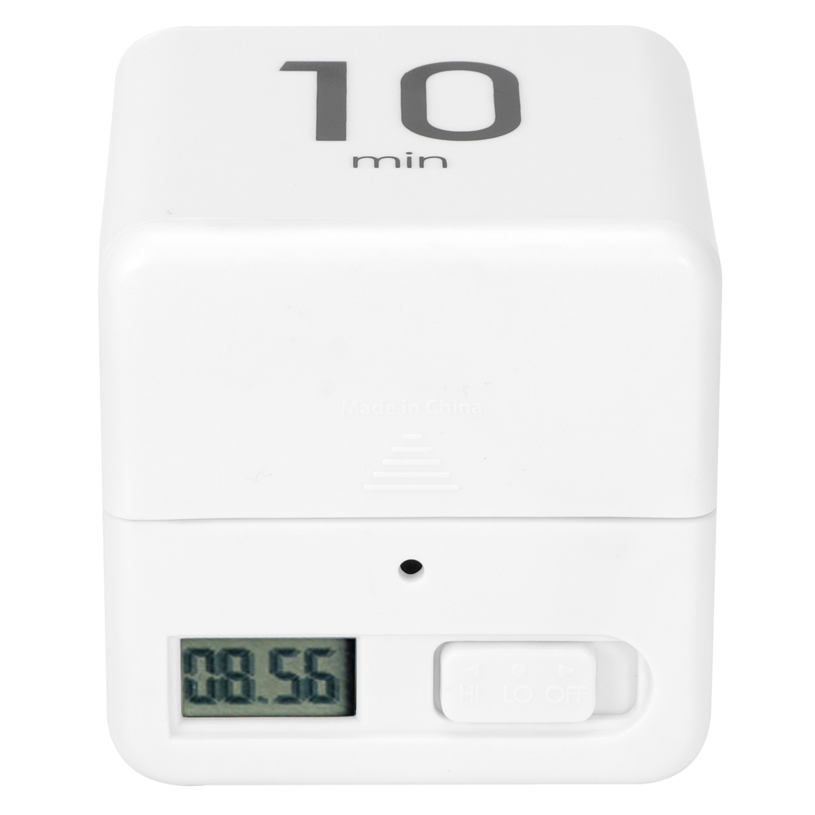 Würfelförmiger Digitaltimer – Schwerkraftsensor – 1/3/5/10 Min. – Klares Led-display – Kompaktes 6,5-cm-design Für Küche Und Büro