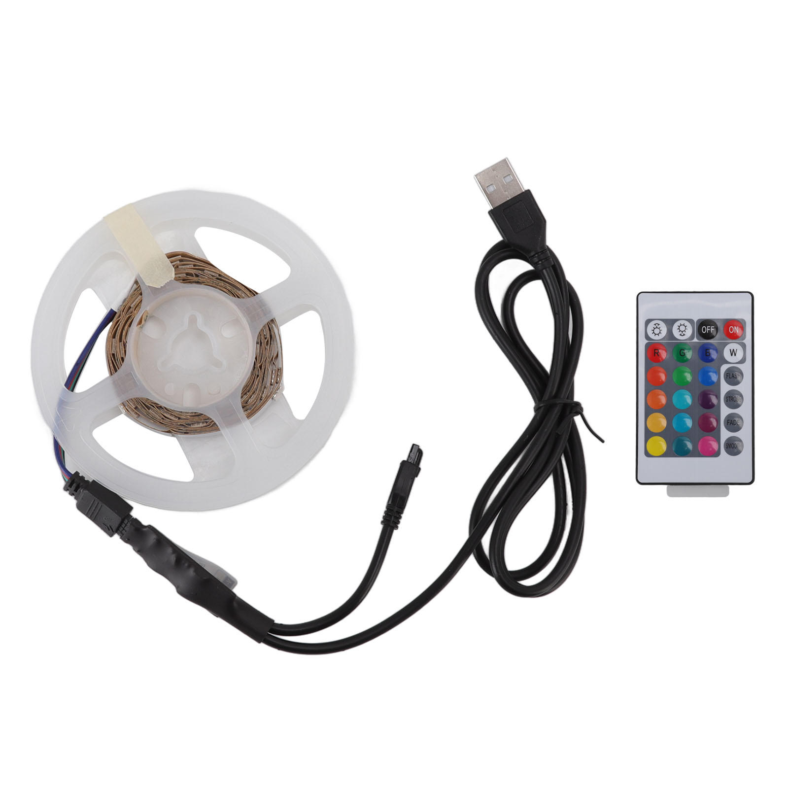 15 M Rgb-led-streifen – Toivize – 5 V Usb – Ir- Und Bluetooth-fernbedienung, Flexibel