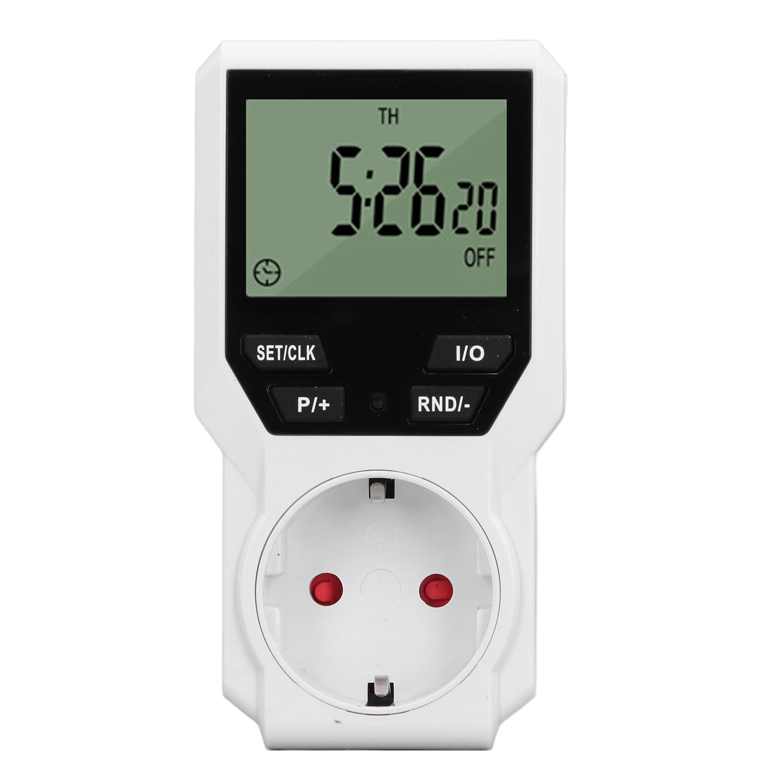 Toivize 16a Digitale Programmierbare Steckdose Mit Hd-display, 10 Programmen Für Warmwasserbereiter Und Elektrische Abdeckungen, Robustes Polycarbonat