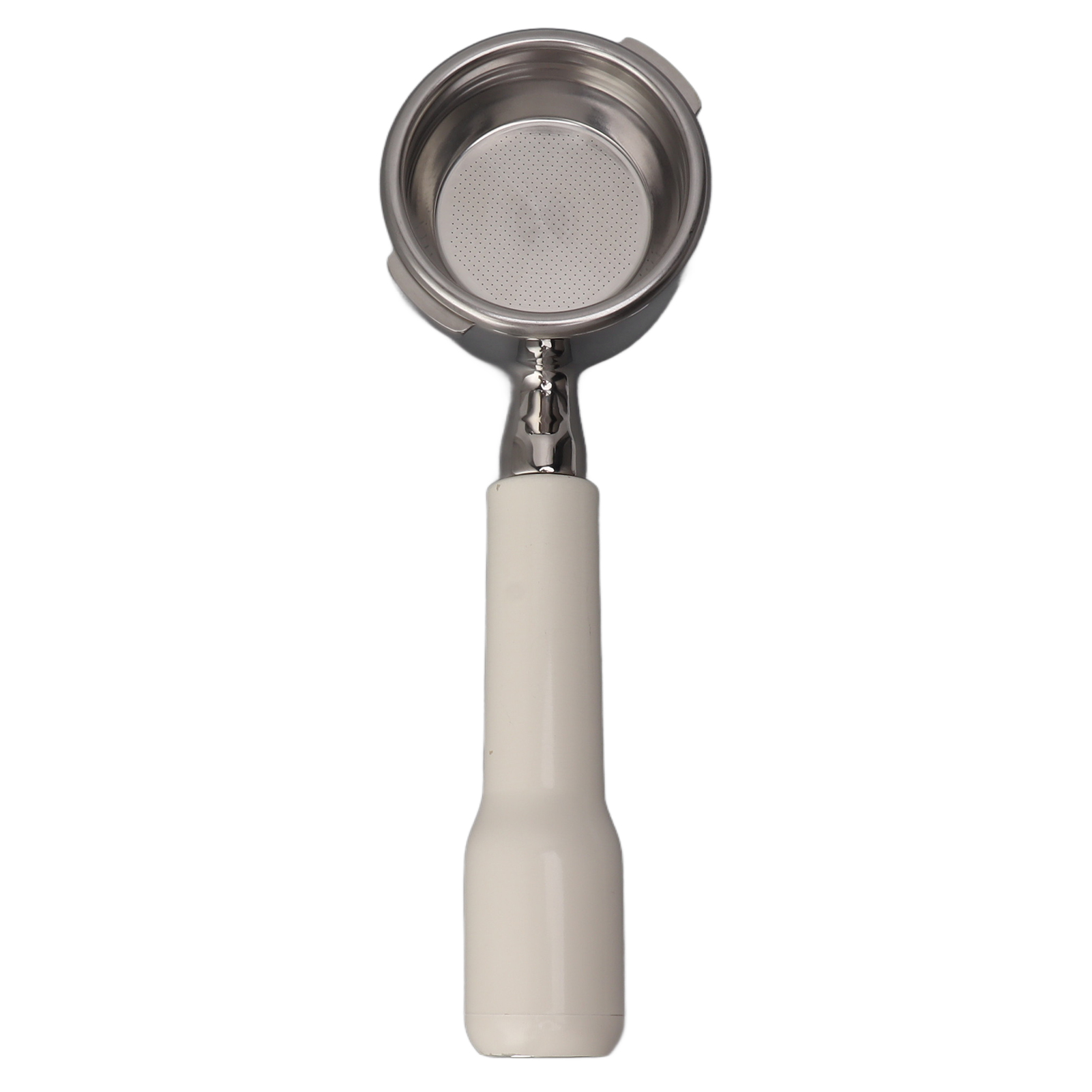 Bodenloser 58-mm-filterhalter Für Die Gaggia Classic Baby Waschmaschine – Weißer Edelstahl, Ergonomisches Doppelohrdesign
