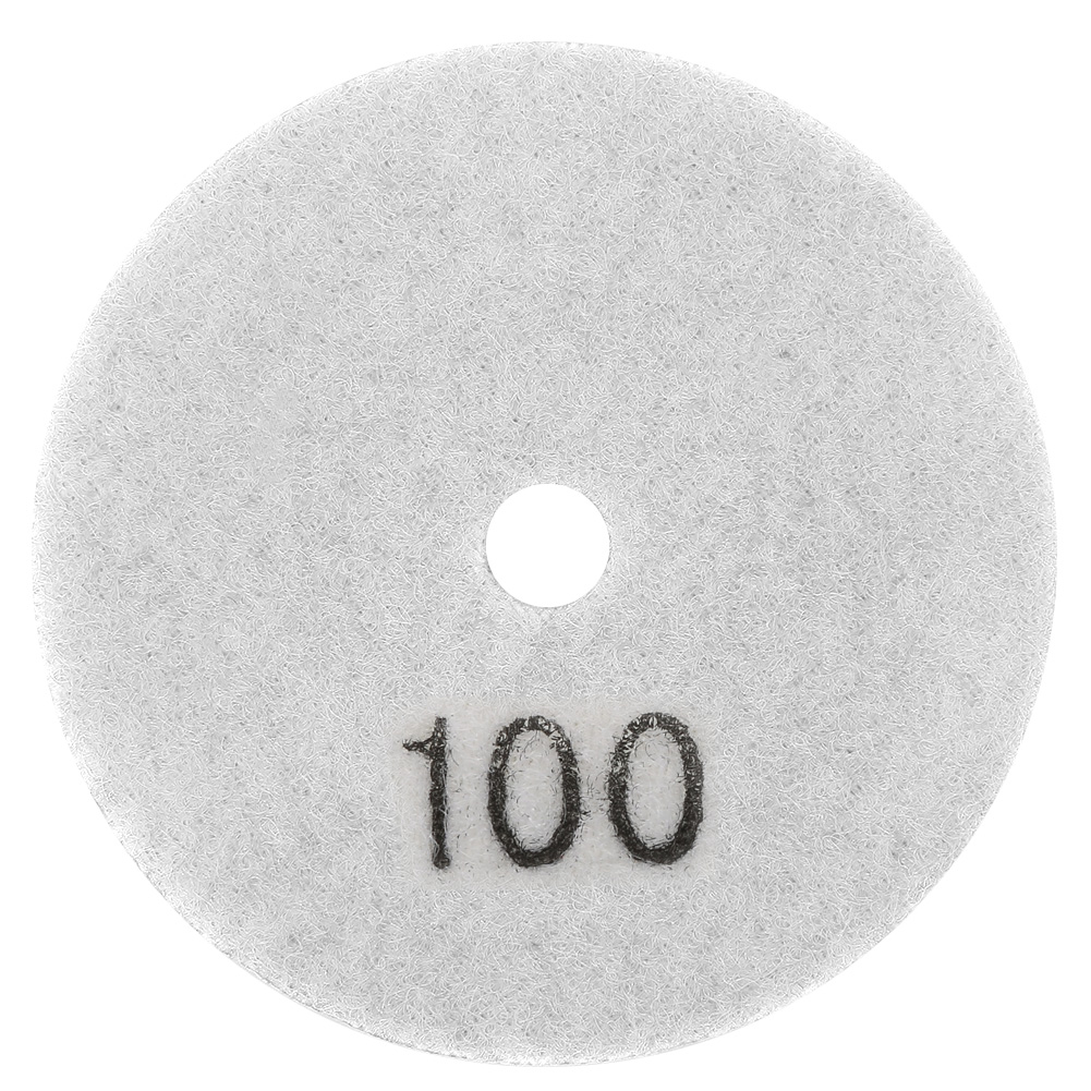 3-zoll-diamantpolierscheibe, Körnung 100, Für Marmor Und Granit – Nassbearbeitung, Klettverschluss, Professionell Glattes Finish
