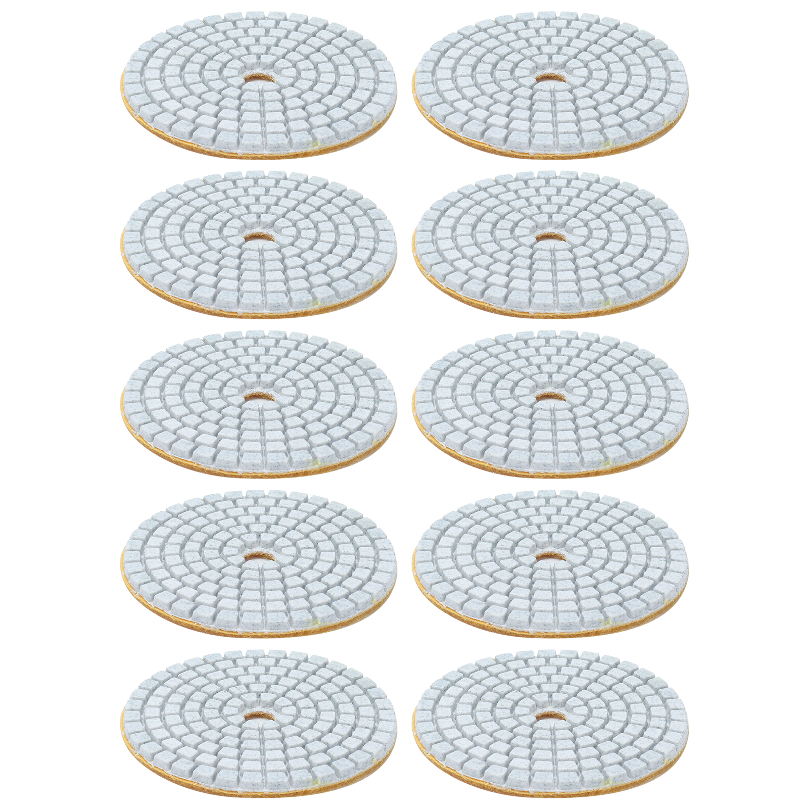 Set Mit 10 Diamant-nasspolierscheiben (80 Mm, Körnung 150) Für Marmor, Granit, Fliesen Und Keramik