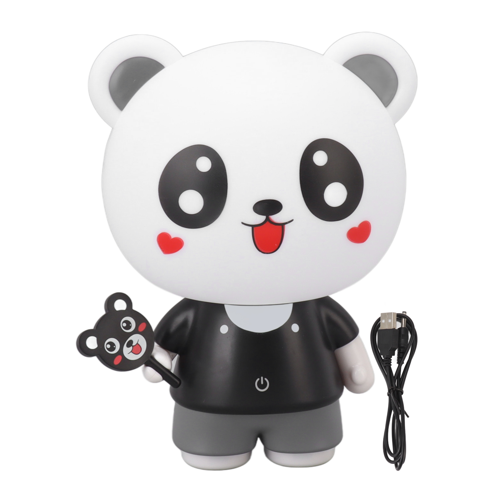Toivize Yy888d-1 Weiße Led-tischleuchte, Abs, 310 G, Cartoon-design, Sanftes Licht, 3 Helligkeitsstufen, Usb-anschluss, Komfortabel Zum Schreiben Und Lesen