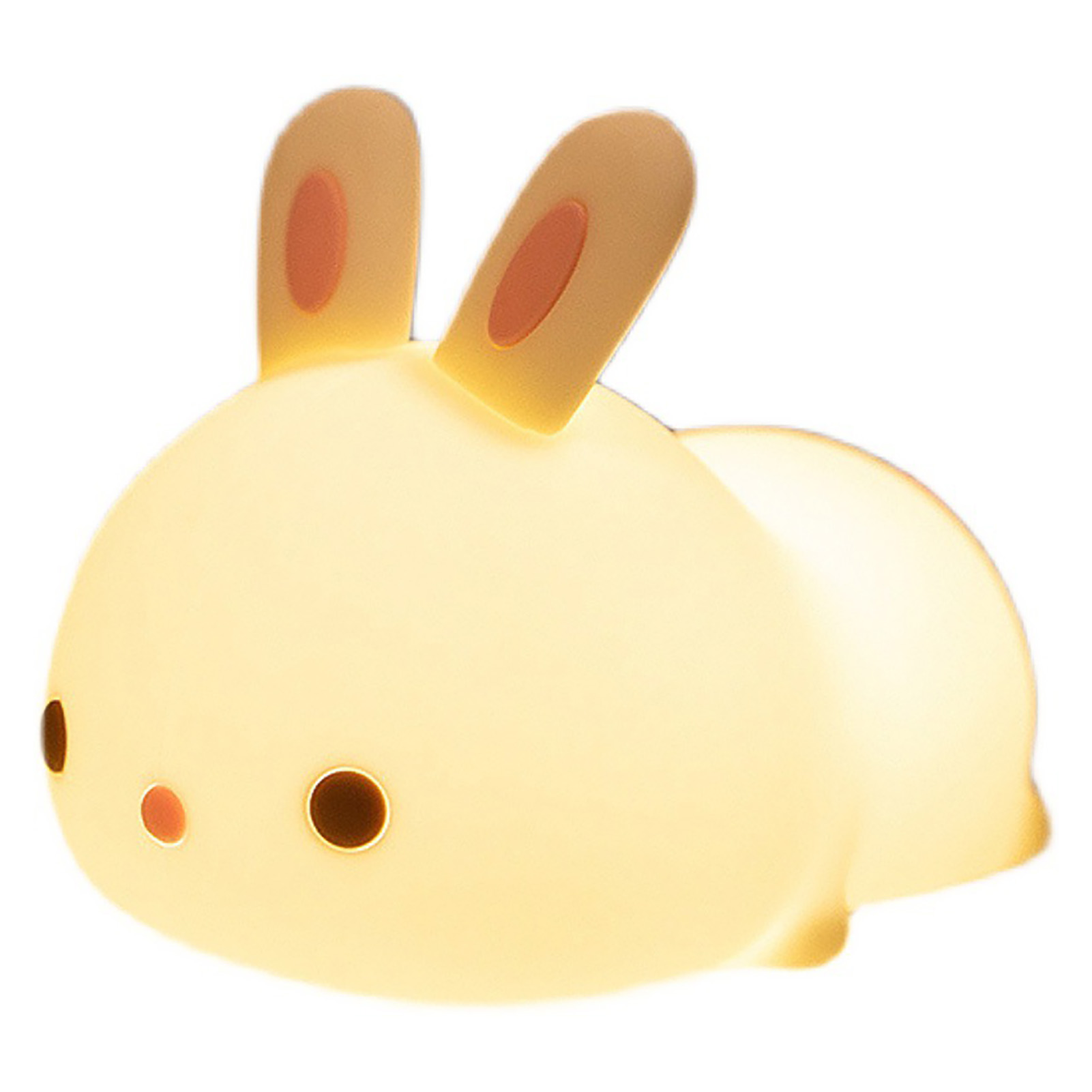 Wiederaufladbare Silikon-hasen-nachtlampe, Berührungsempfindlich, Kawaii-design, Sanftes Umgebungslicht Für Die Schlafzimmerdekoration