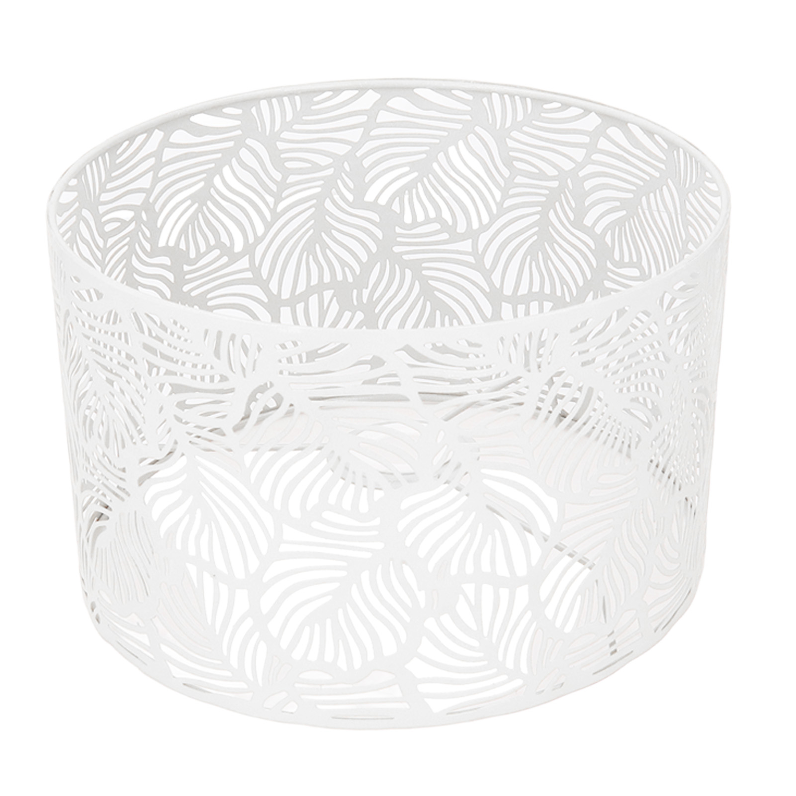 Weißer, Durchbrochener Metalllampenschirm, 25 Cm, Modernes Und Minimalistisches Design, Kompatibel Mit E14- Und E27-leuchtmitteln Für Moderne Pendel- Und Deckenleuchten Im Innenbereich.