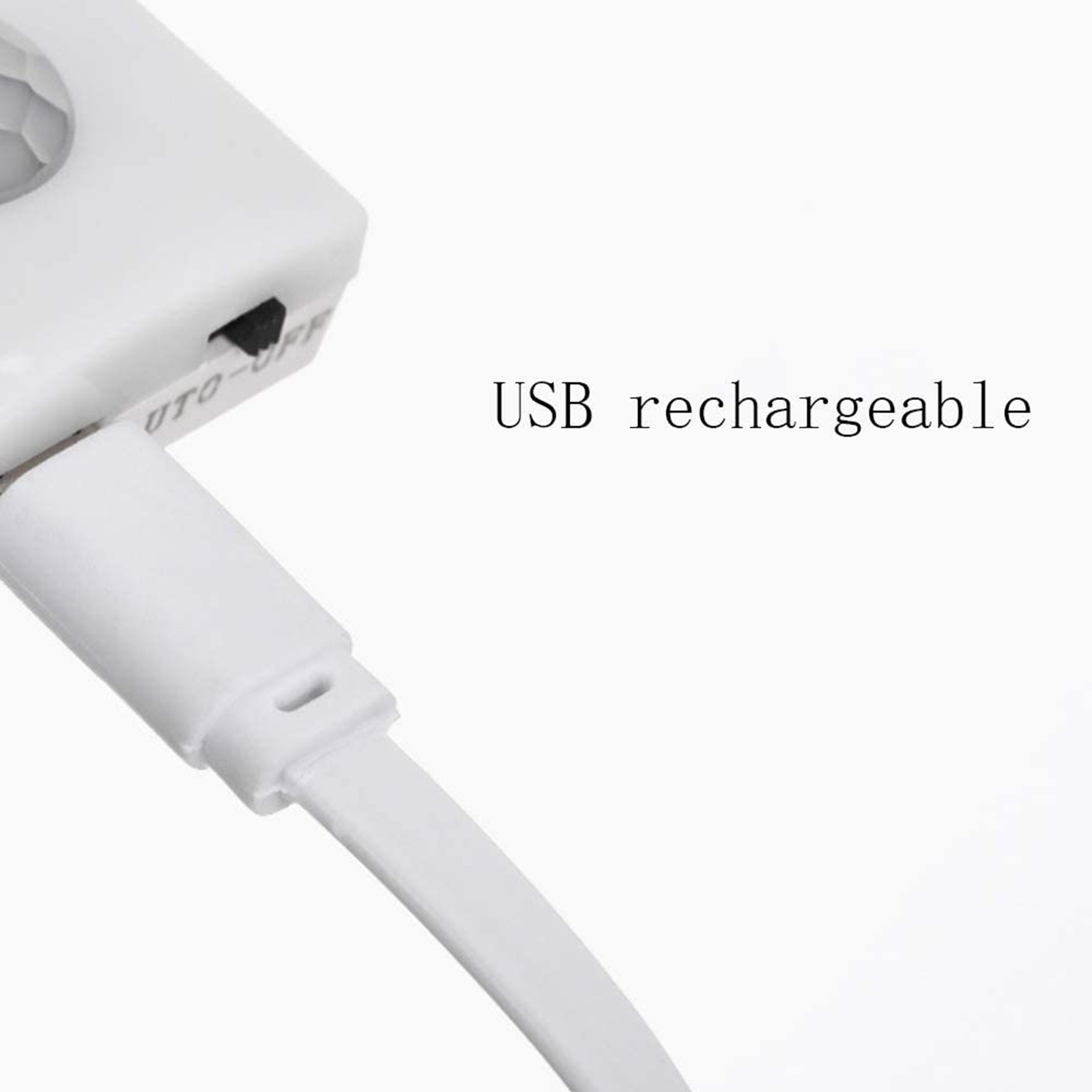 Toivize Led-schrankleuchte Mit Pir-bewegungsmelder, Usb-aufladbar, 350 Mah, Kabelloses Weißes Licht Für Kleiderschrank/flur