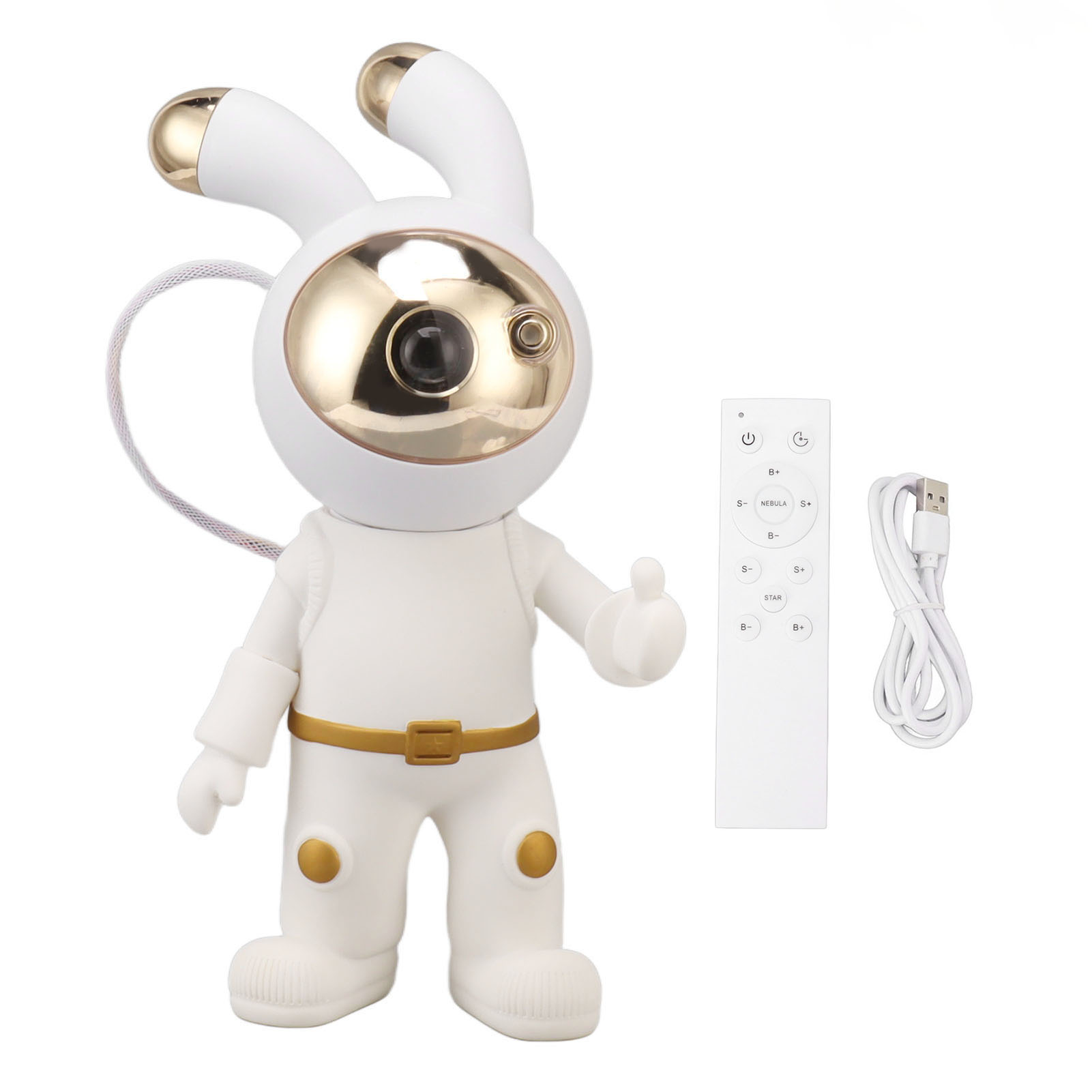 Rabbit Usb-weltraumprojektor, Fernbedienung, Geräuschlose Sternenprojektion, Dekoratives Design Für Schlaf- Und Wohnzimmer