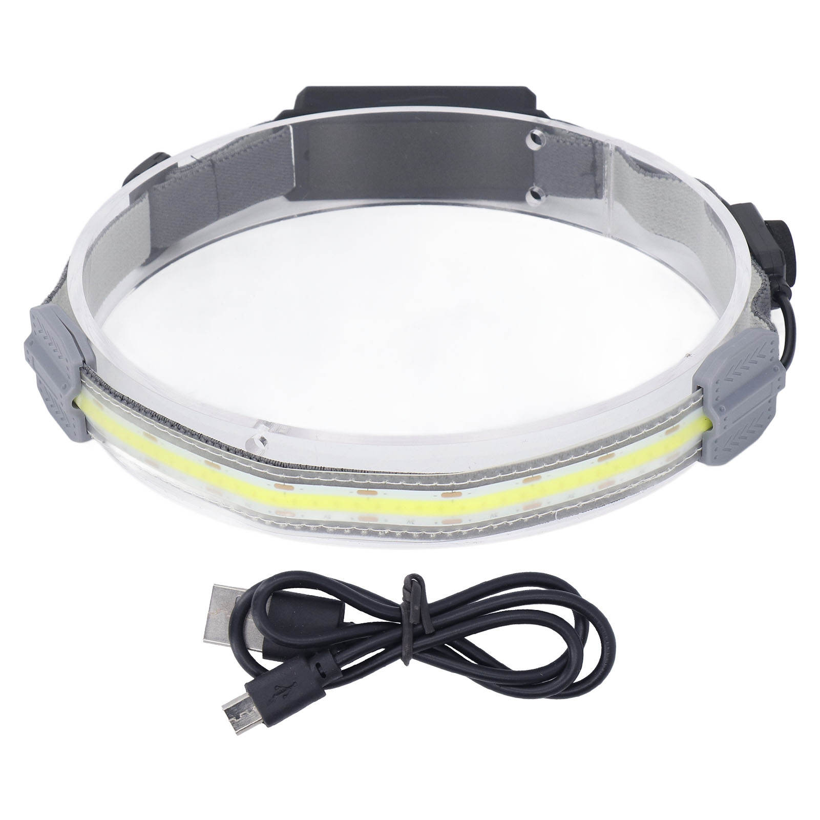 Toivize Cob-stirnlampe, 1000 Lm, Wasserdicht (ipx4), Usb-aufladbar, 4 Leuchtmodi, 210° Breiter Abstrahlwinkel, Leicht – Ideal Zum Laufen, Wandern Und Angeln