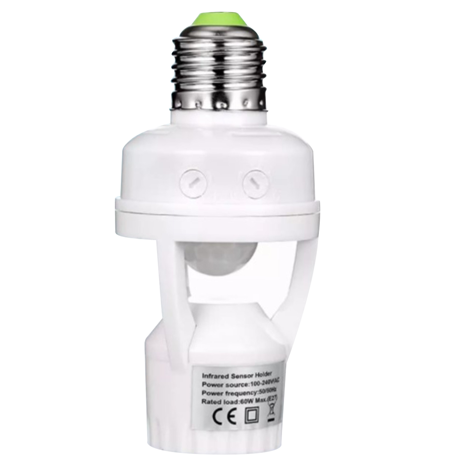 E27 Bewegungsmelder-adapter – Einstellbarer Infrarot-smart-schalter Für Led-lampen, Keine Verkabelung Erforderlich, Ideal Für Flur, Garage Und Werkstatt