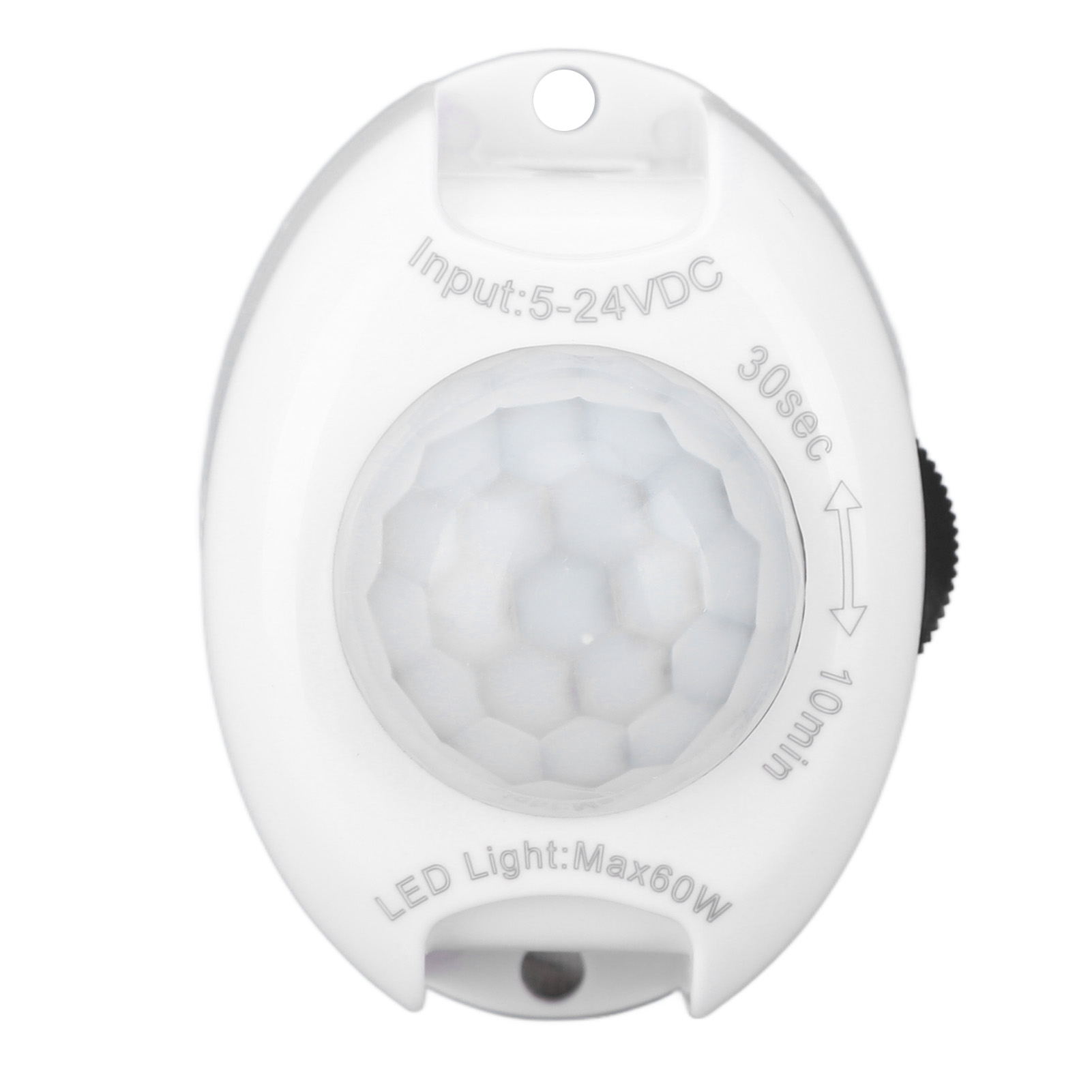 Toivize Infrarot-led-schalter Mit Bewegungsmelder, 5–24 V, 60 W, Einstellbar, Integrierter Dc-stecker, Einfache Installation, Für Schrank Oder Garage