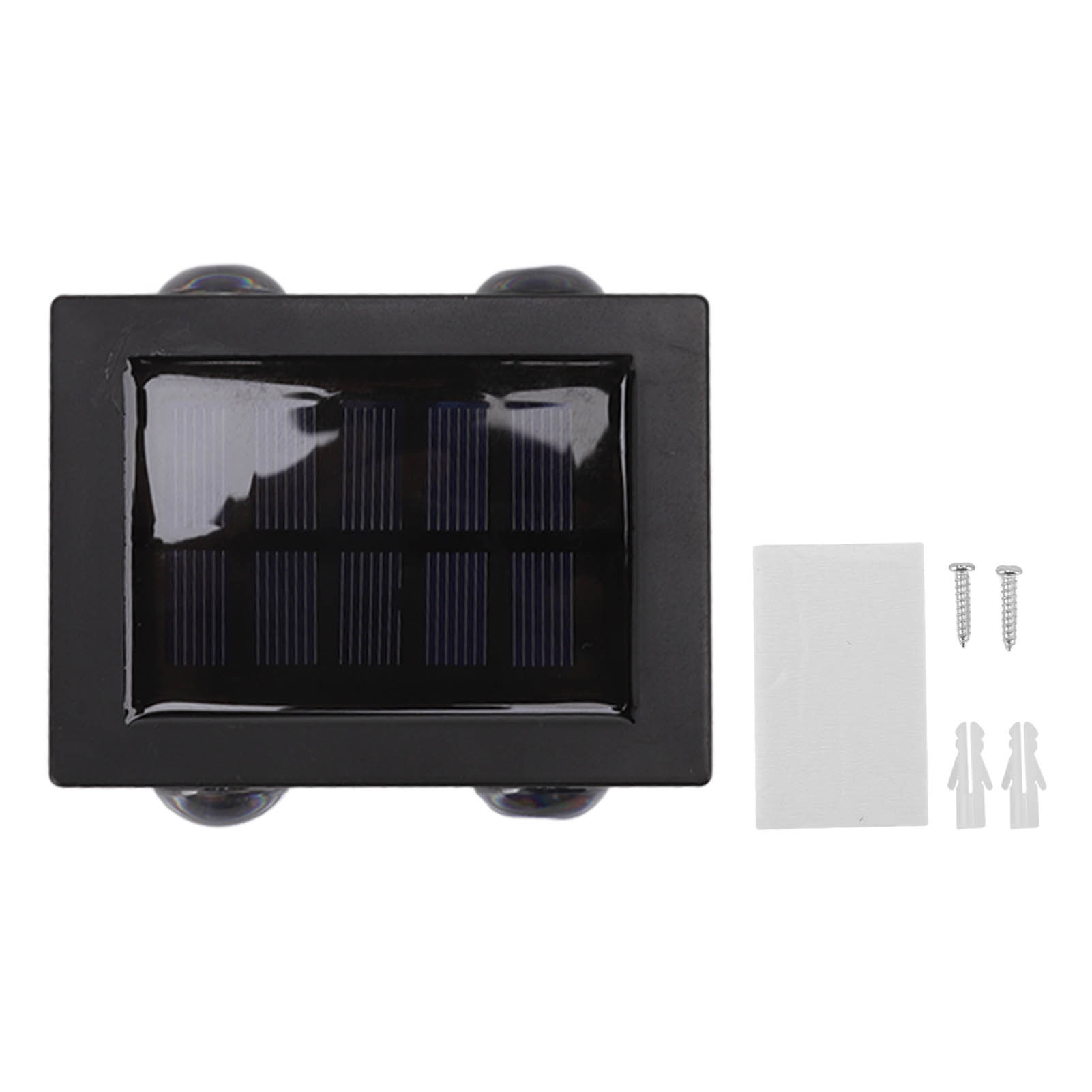 Toivize Moderne Weiße Led-solarwandleuchte, Auf-/abwärtsbeleuchtung, Ip65, Abs, 10 X 7,5 Cm, Autark Für Den Außenbereich Im Garten