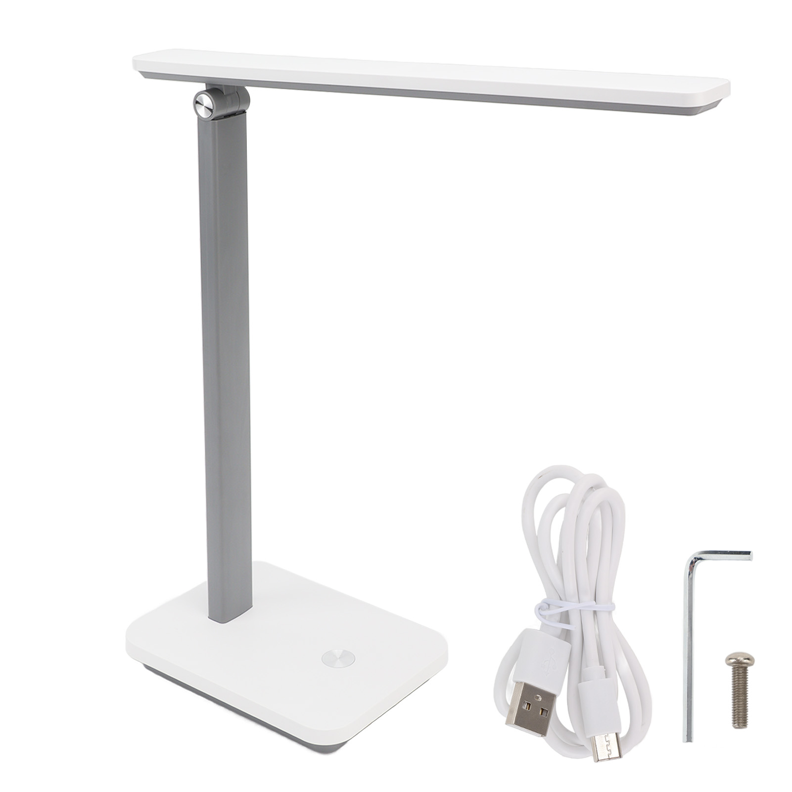 Anti-ermüdungs-led-schreibtischlampe Mit Touchscreen, 180° Verstellbarem Arm, Warmweißem Licht, 3 Helligkeitsstufen, Usb Typ-c-anschluss, Ergonomischem Abs-design