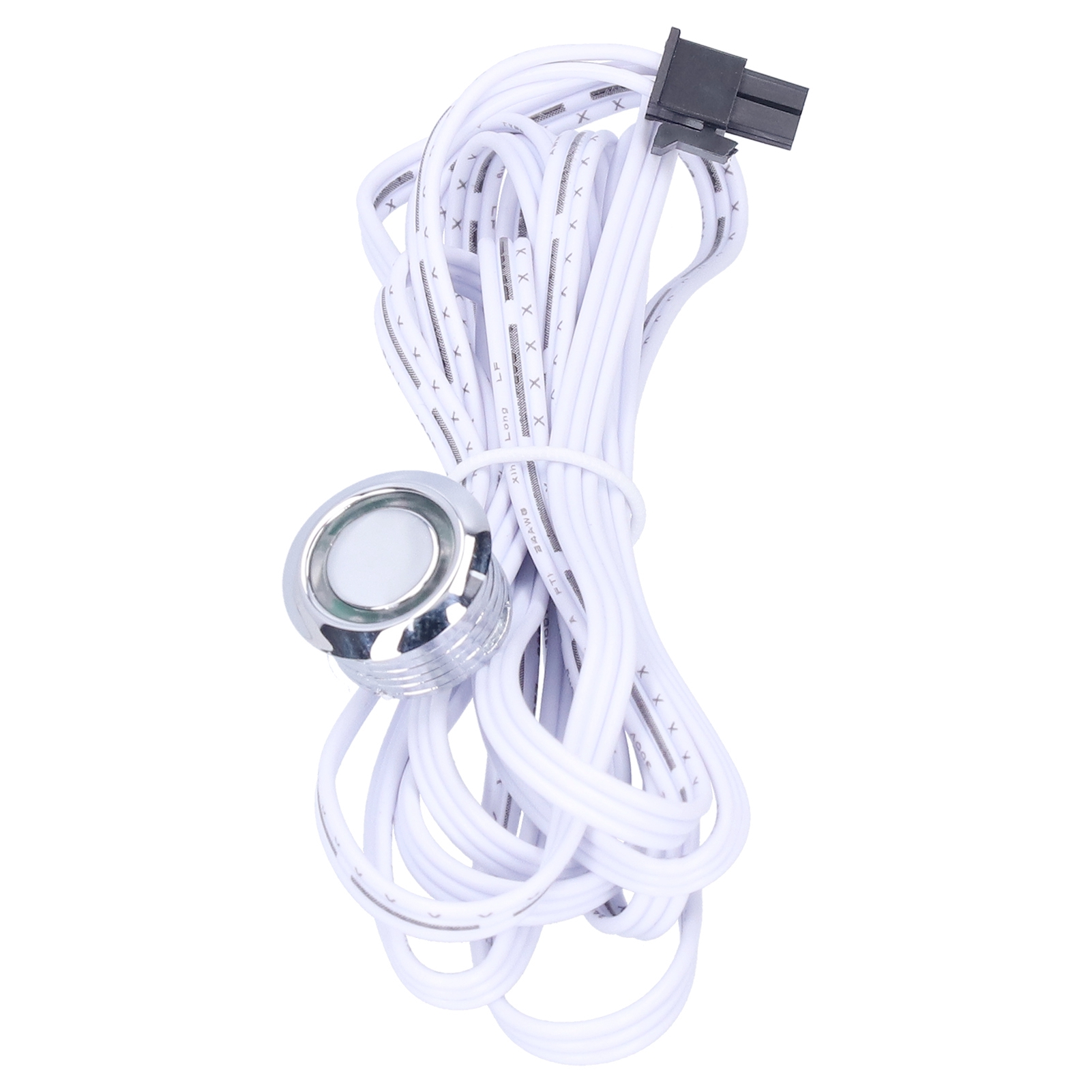 12-v-led-berührungsschalter, Aluminium, Bewegungsmelder Für Möbel Und Schränke, 2 M Kabel, Ø 17 Mm, Ip44 Wasserdicht