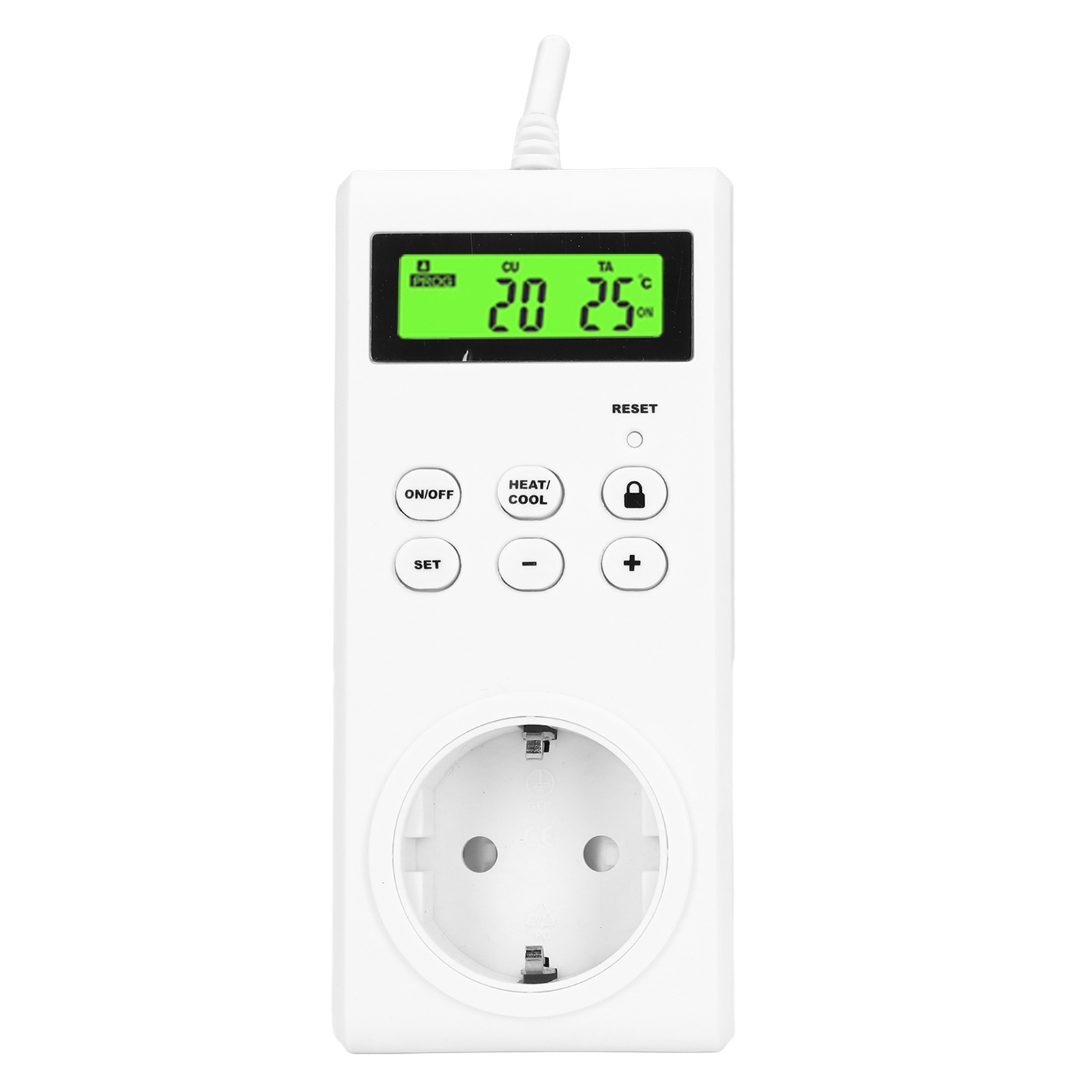 Toivize Funkthermostatstecker - Yv0057902 - Grünes Lcd-display