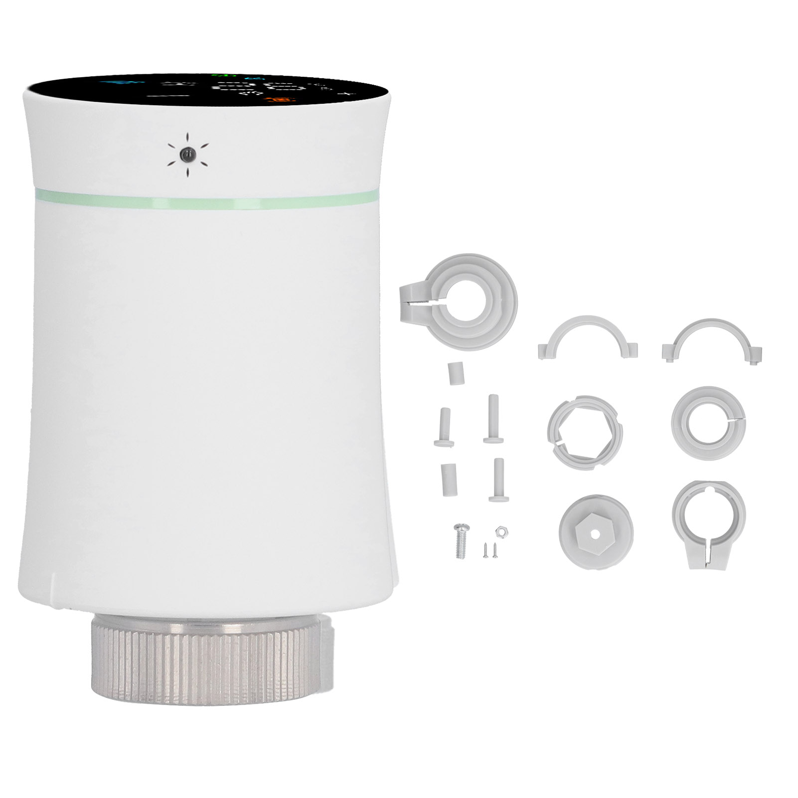 Toivize Zigbee Smart Thermostat-kopfventil, Kompatibel Mit Tuya Zentralheizungsarmaturen, Mit Led-anzeige Und Sprachsteuerung