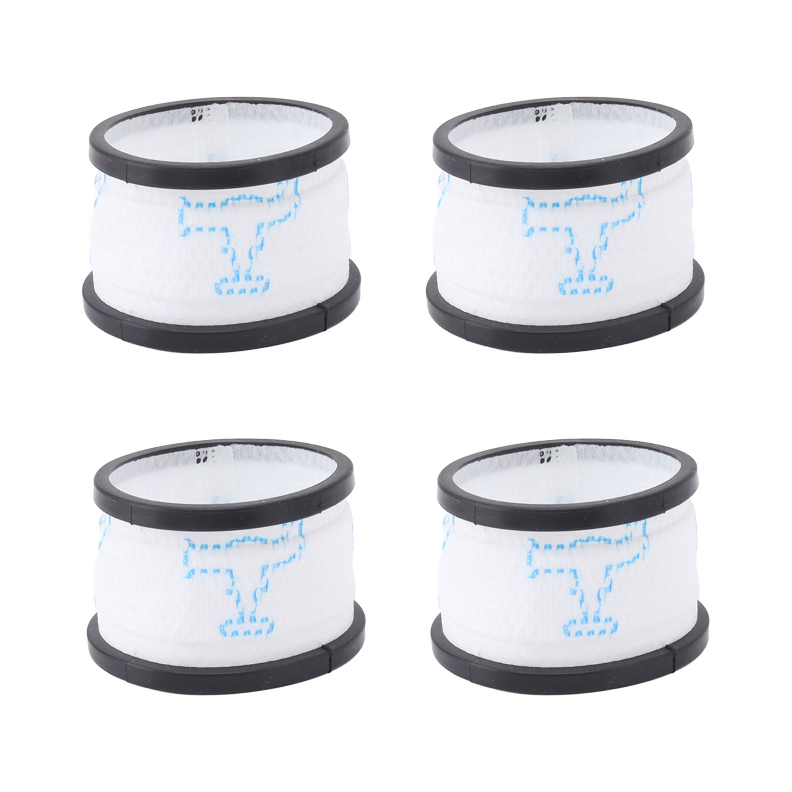 4er-pack Filter Für Inse S600, S6p Und S6 Staubsauger, Waschbar Und Wiederverwendbar, Weiß, Hocheffizient, Einfacher Filterwechsel