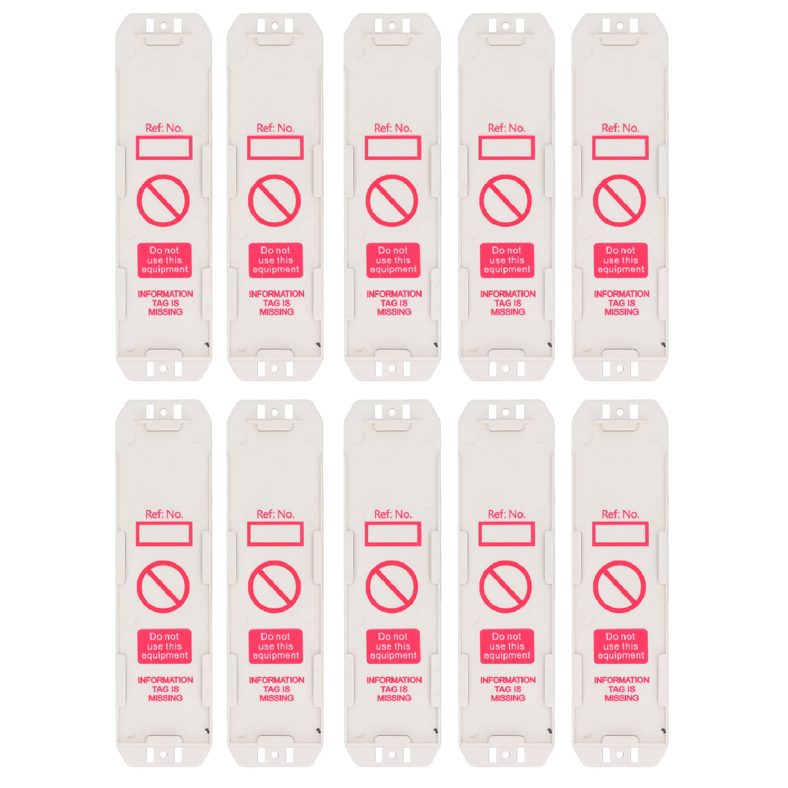 Toivize Bd-p32 Abs-gerüstetikettenhalter, Robust Und Wasserdicht, 10er-packung Für Baustellensicherheitsbeschilderung