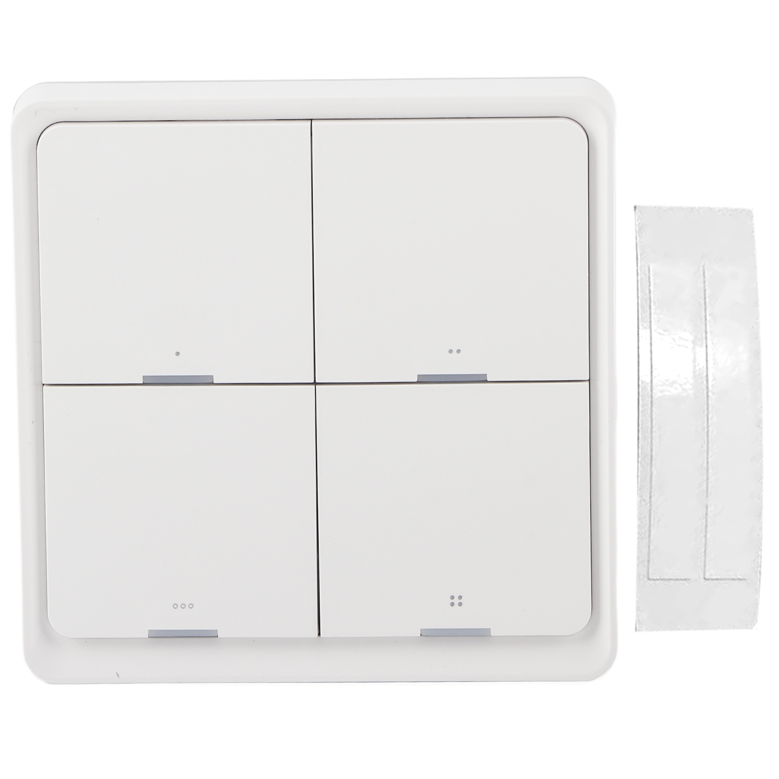 Toivize 4-tasten-zigbee-szenenschalter, Drahtloses Smart-wandpanel Für Hausautomation, Pc, 8,6 X 8,6 Cm