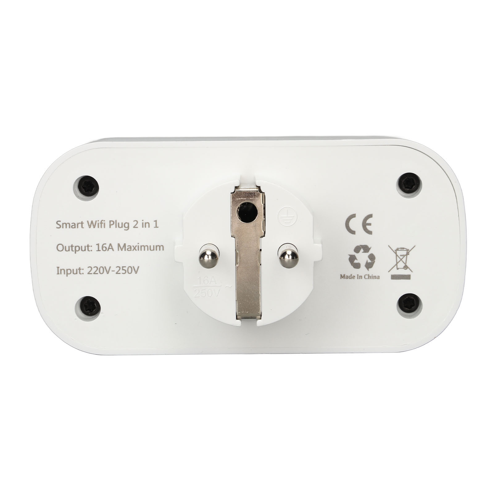 Ws082-eu 16a Dual-wlan-smart-steckdose Mit Sprachsteuerung, Timer, Pc-anbindung, Feuerfest, Kompatibel Mit Alexa Und Google Assistant, Kompaktes Design